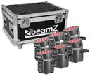 BBP60 Uplighter Set, 6 pieces in Flightcase with Charger