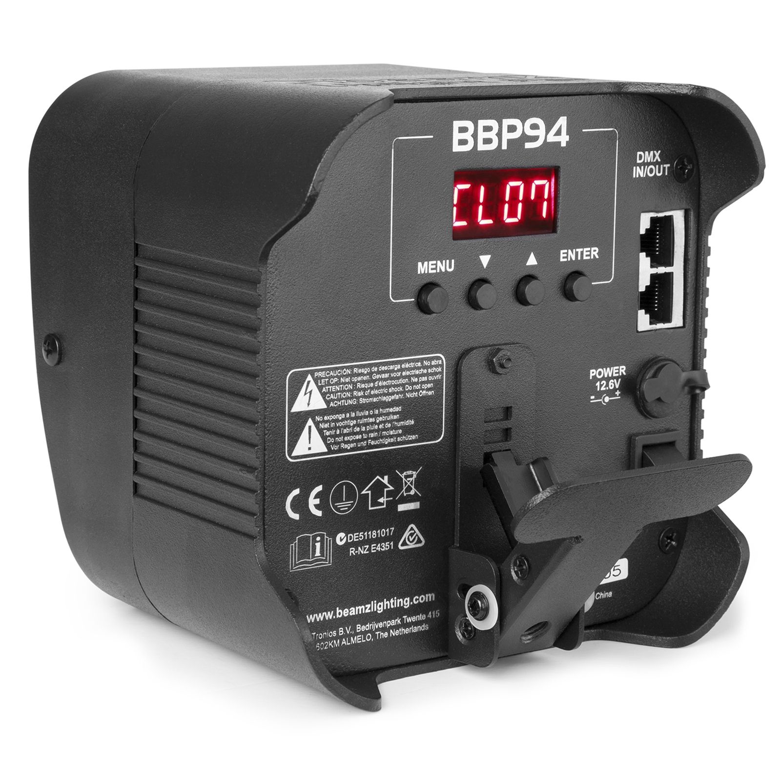 BBP94 Battery Uplight Par 4x 10W