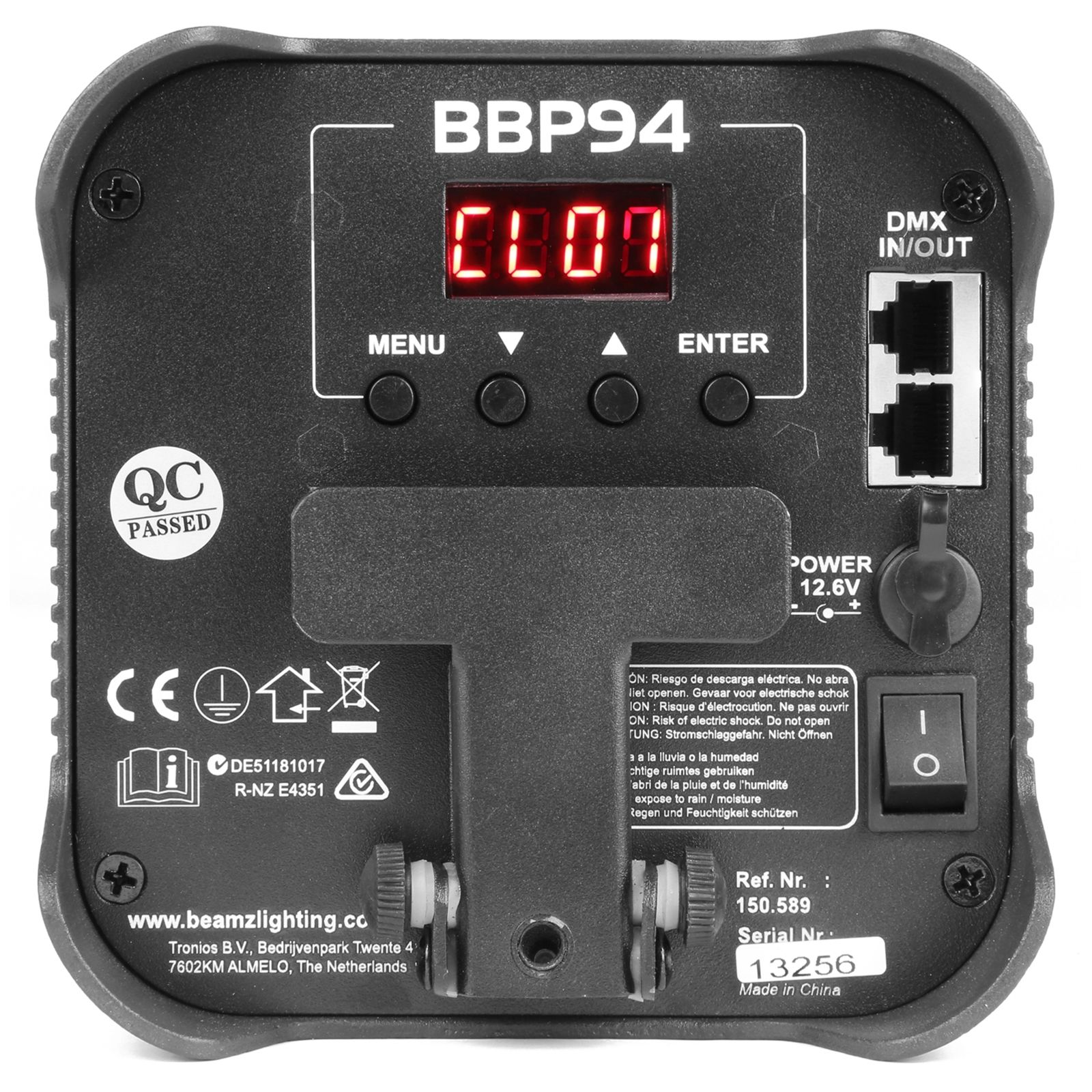 BBP94 Battery Uplight Par 4x 10W
