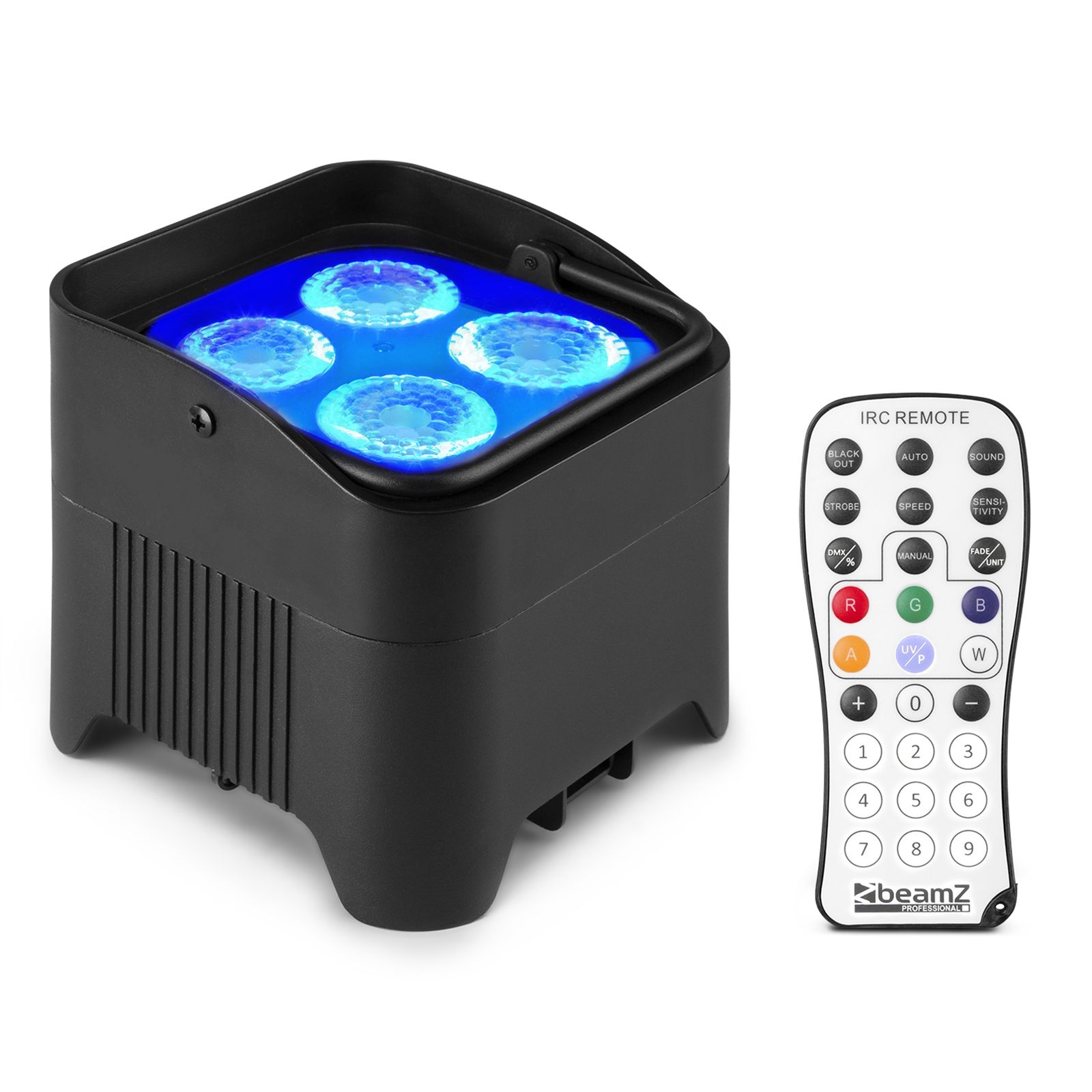 BBP94W Battery Uplight Par 4x 12W WDMX