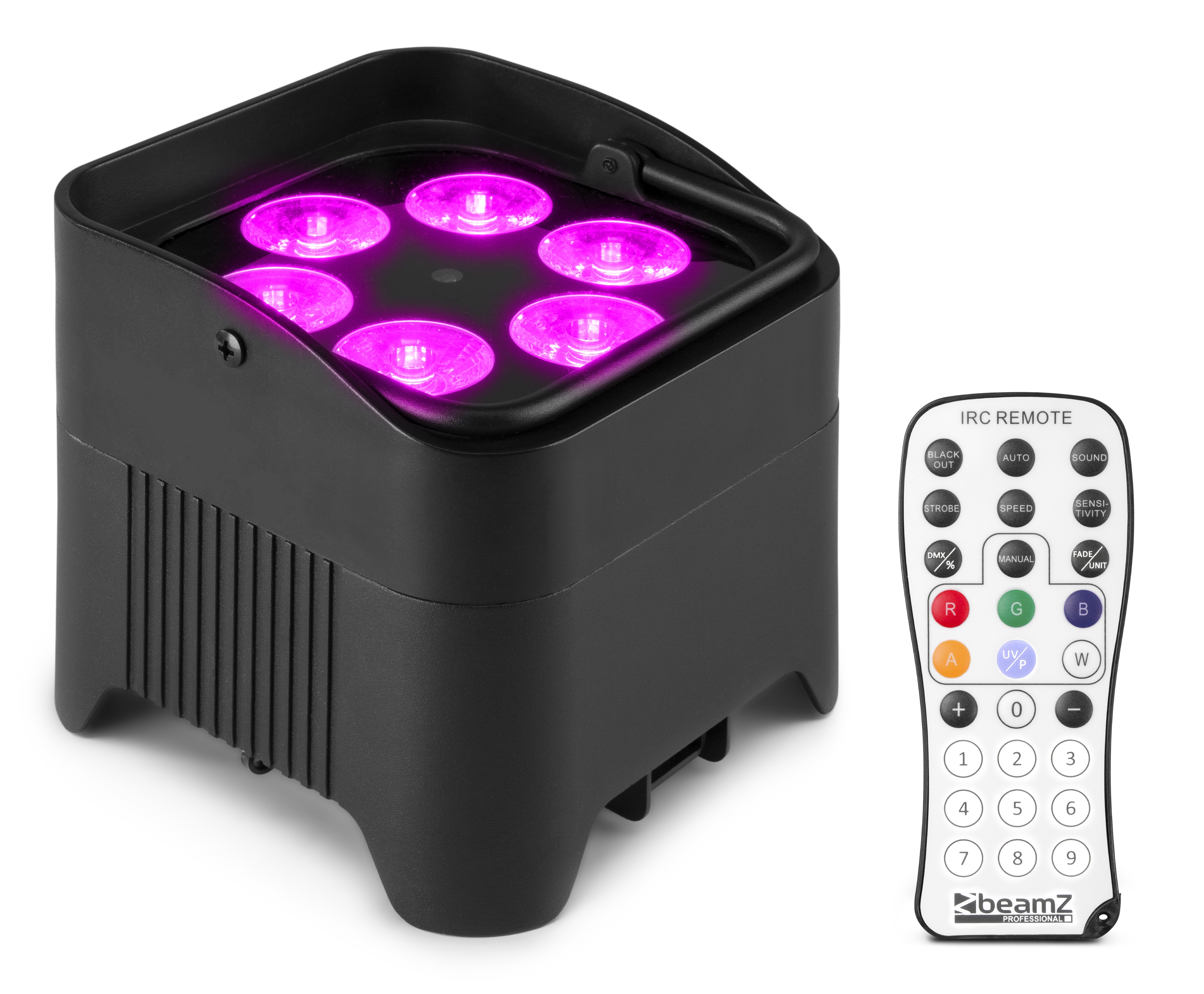 BBP96S Battery Uplight Par 6x 12W WDMX