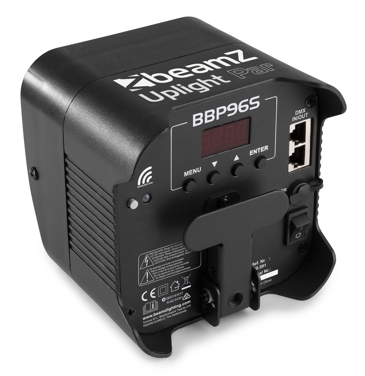 BBP96S Battery Uplight Par 6x 12W WDMX