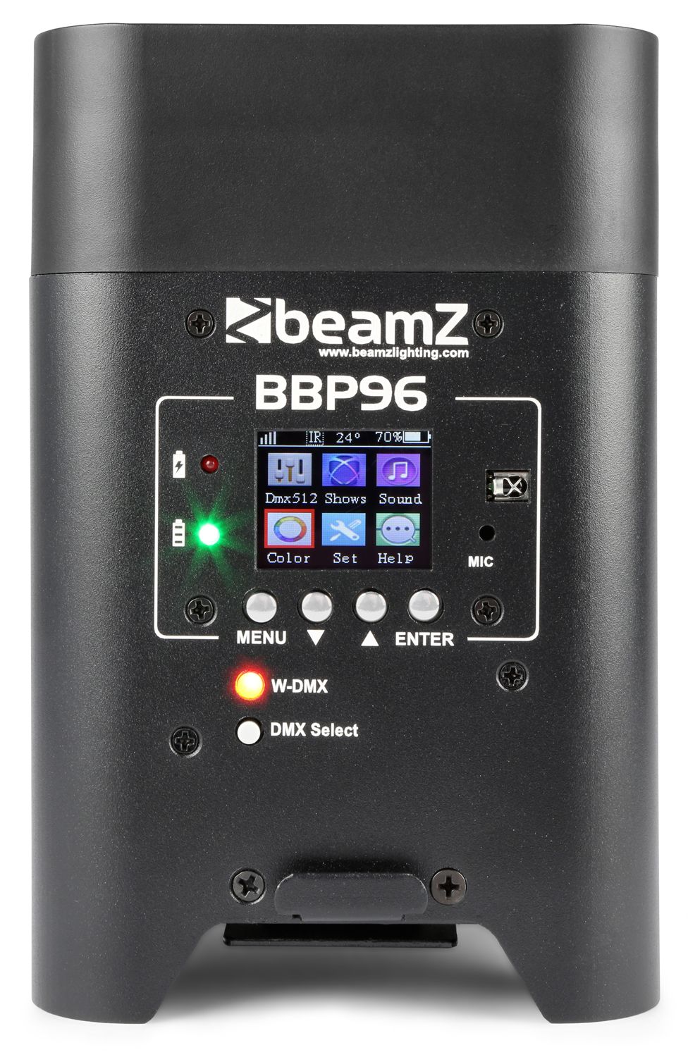 BBP96 Battery Uplight Par 6x 12W