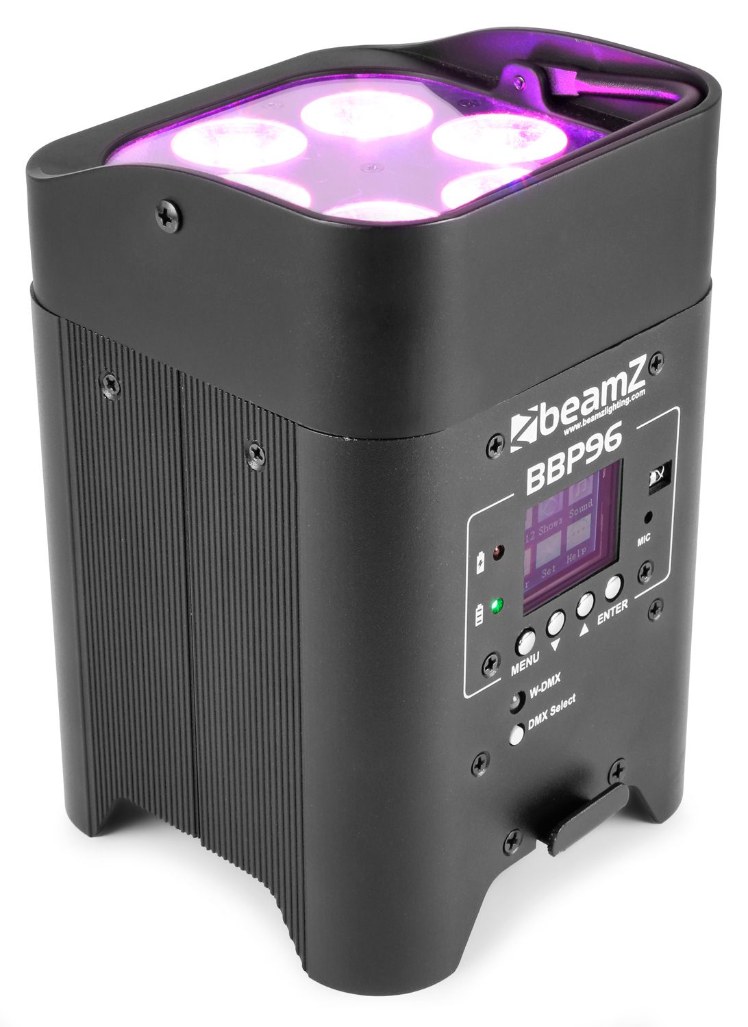 BBP96 Battery Uplight Par 6x 12W