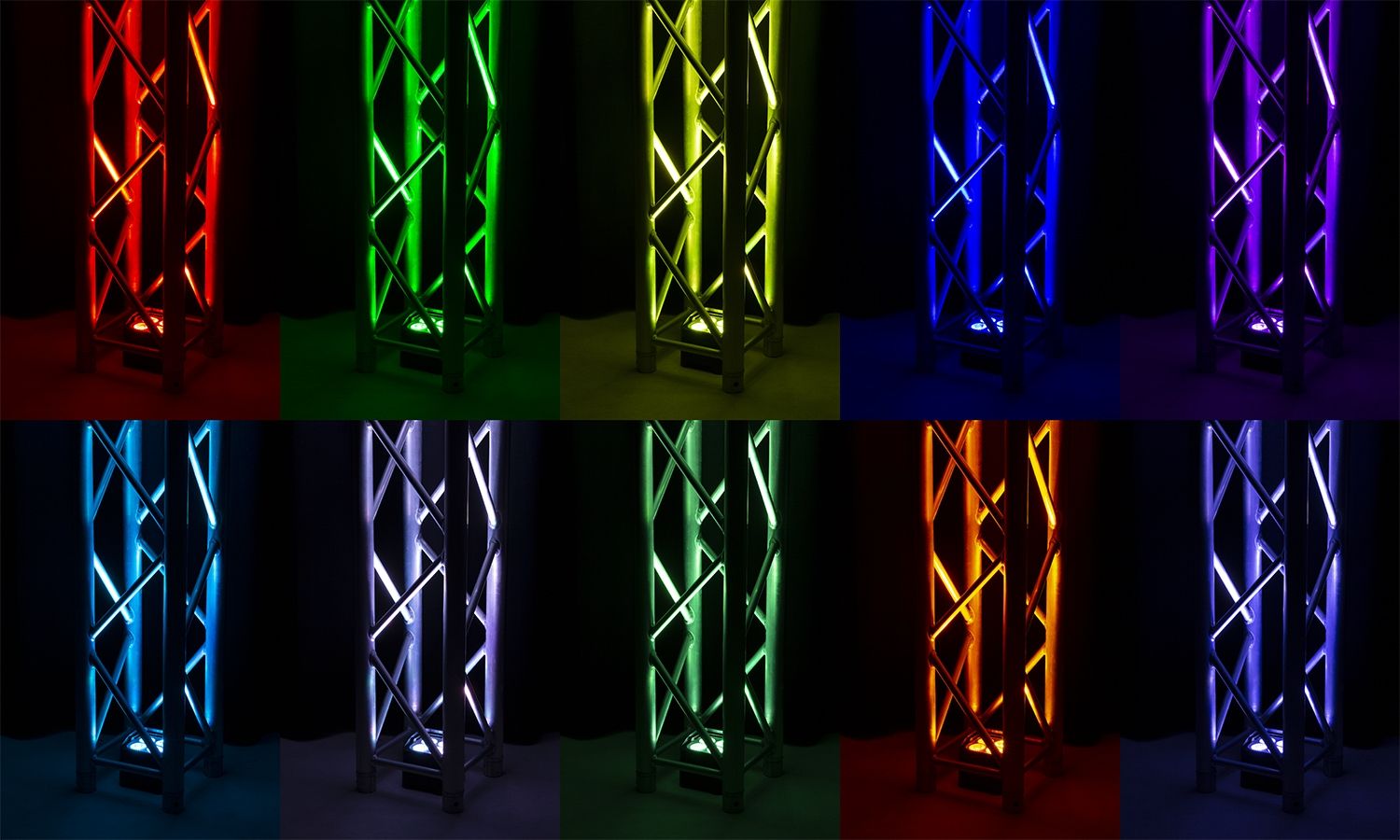 BBP54 Battery Uplight Par 4x 12W Outdoor