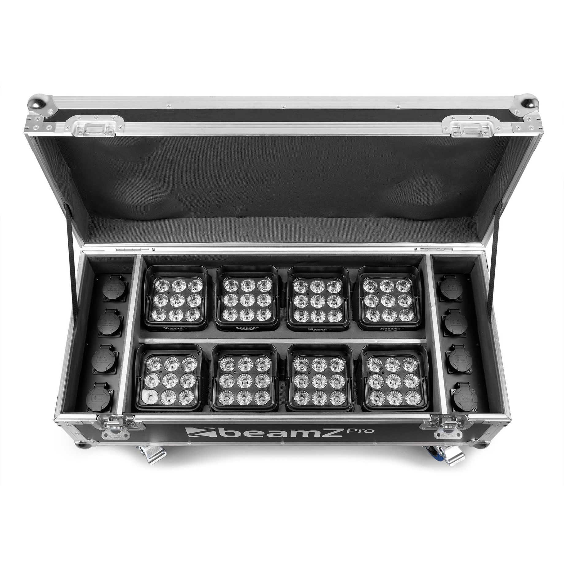 FCC13 FlightCase for 8x BBP48 with charging function