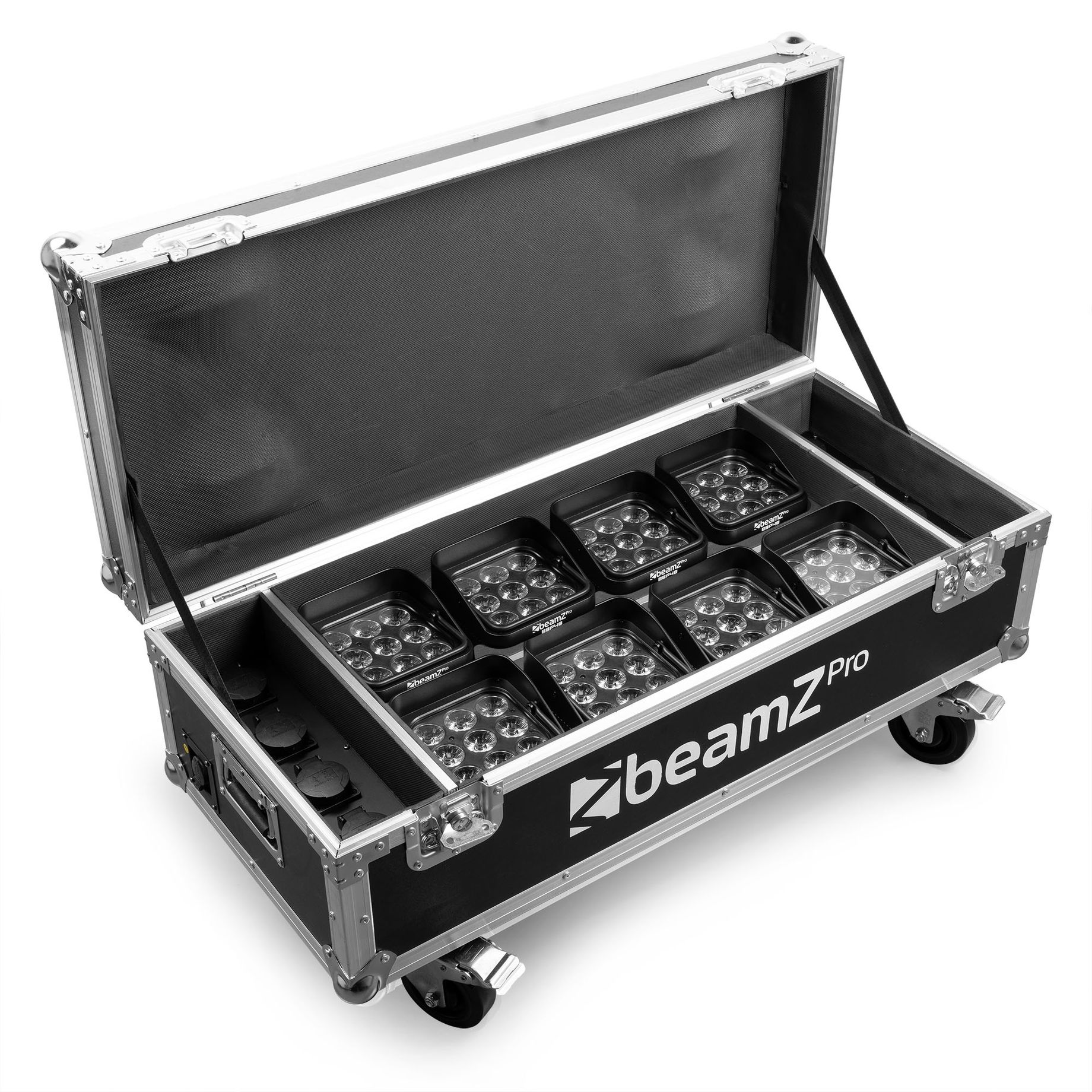 FCC13 FlightCase for 8x BBP48 with charging function