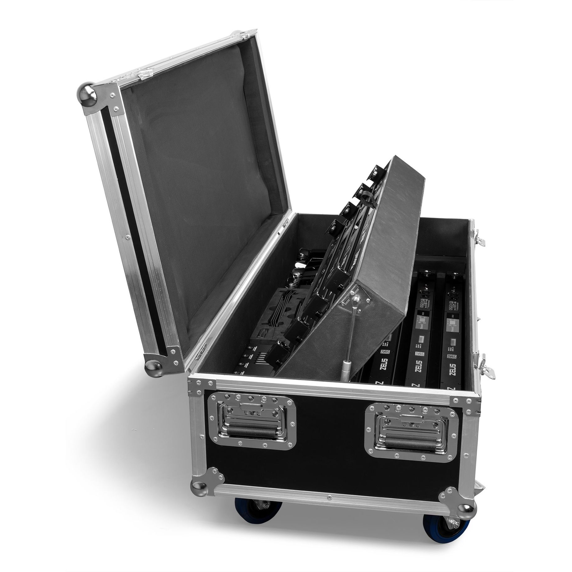 Zeus Battery Tube Set RGBW set of 8 in Flightcase