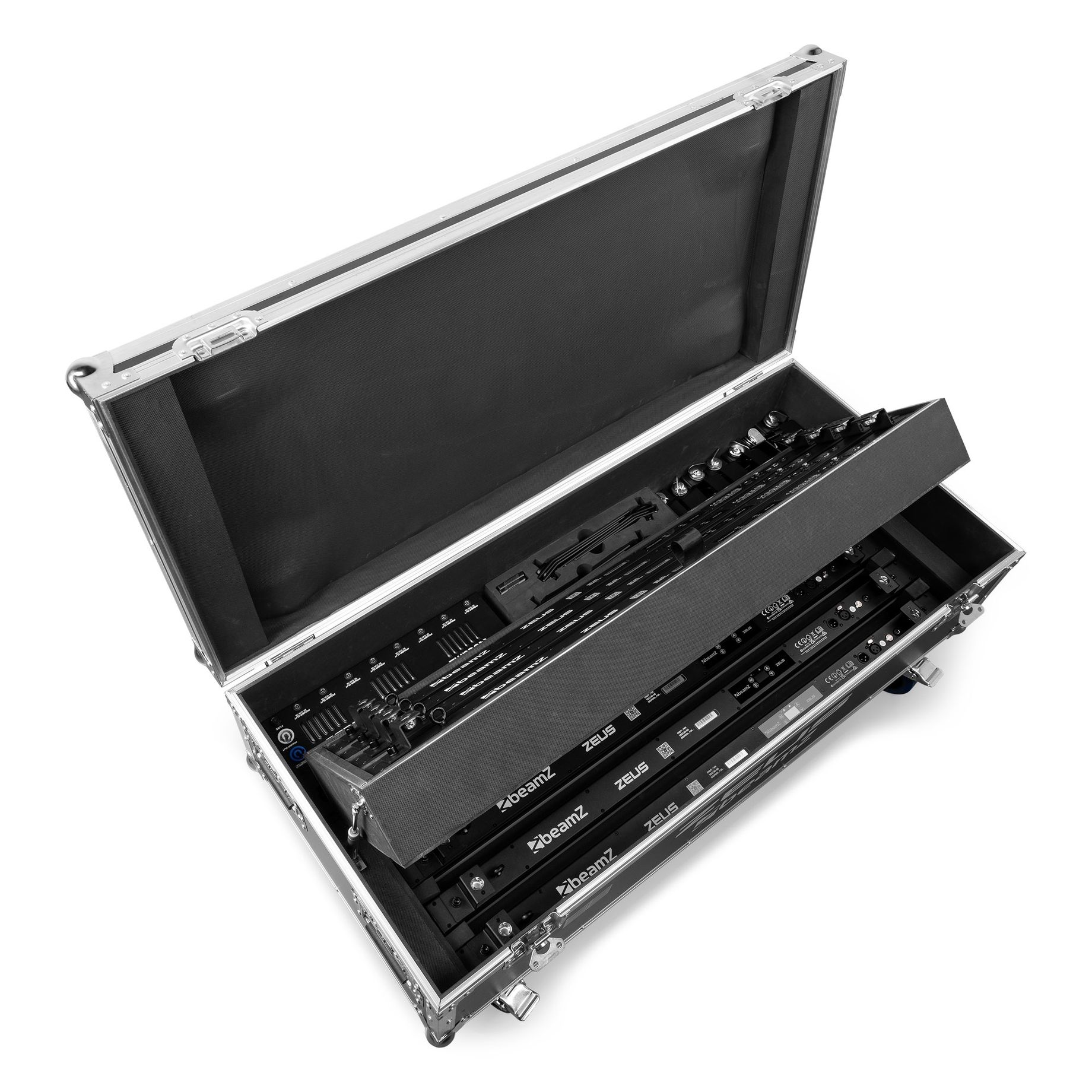 Zeus Battery Tube Set RGBW set of 8 in Flightcase