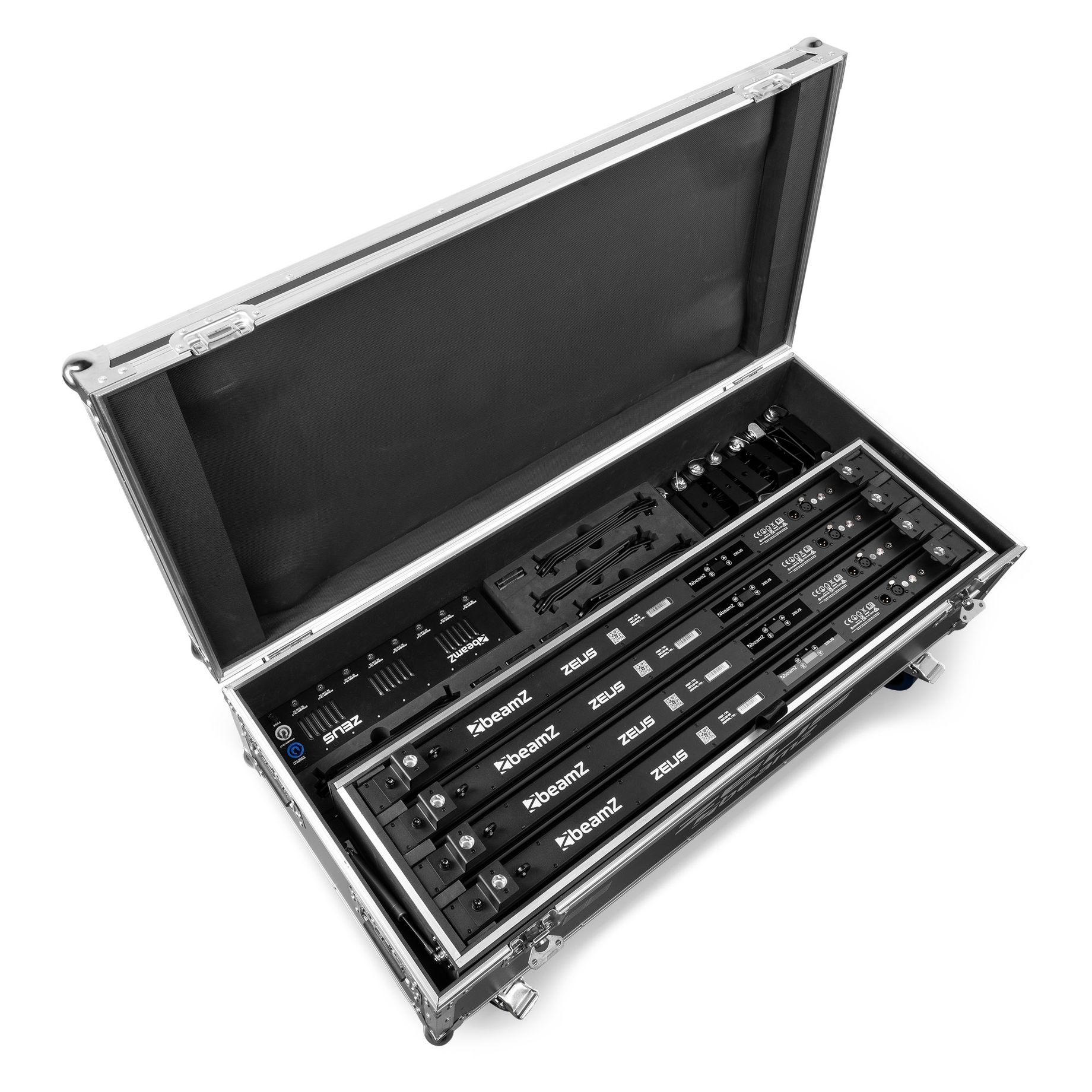 Zeus Battery Tube Set RGBW set of 8 in Flightcase