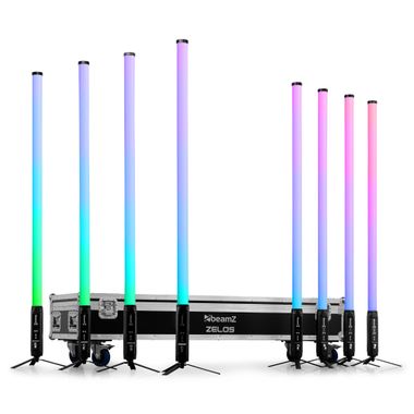 Zelos LED Tube Set RGBW in/outdoor use, set of 8