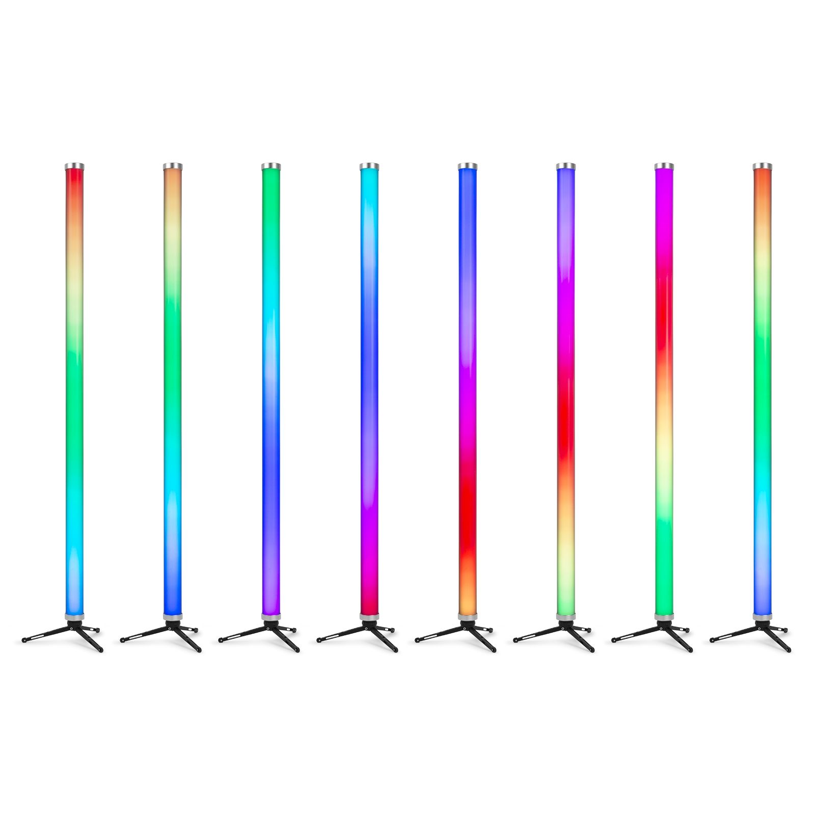 Kratos LED Tube Set RGBW in/outdoor use, set of 8