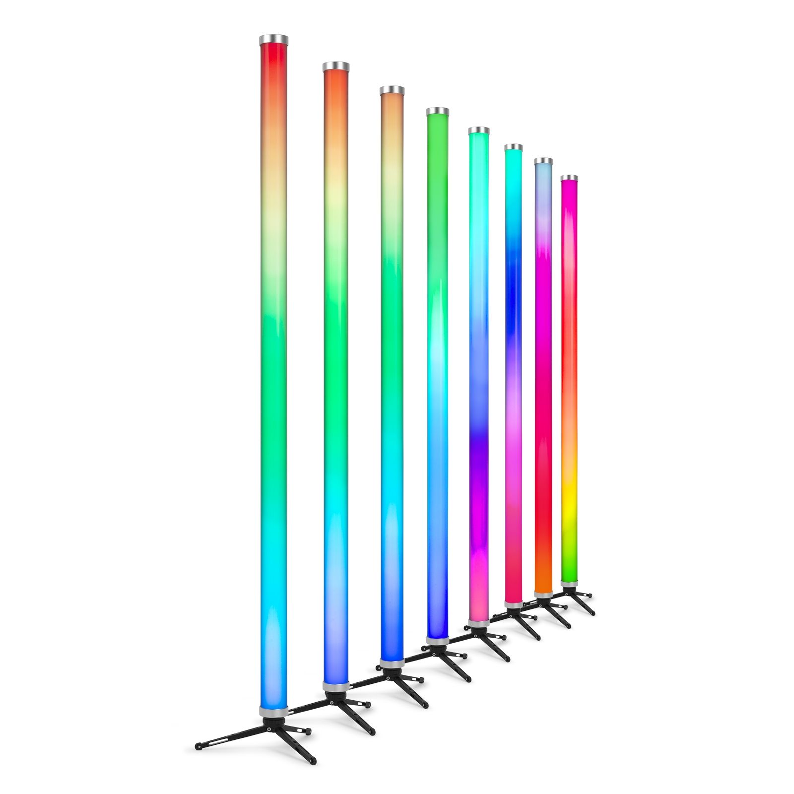 Kratos LED Tube Set RGBW in/outdoor use, set of 8