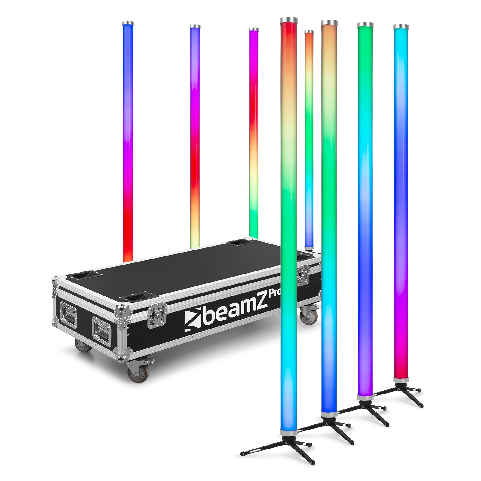 Kratos LED Tube Set RGBW in/outdoor use, set of 8