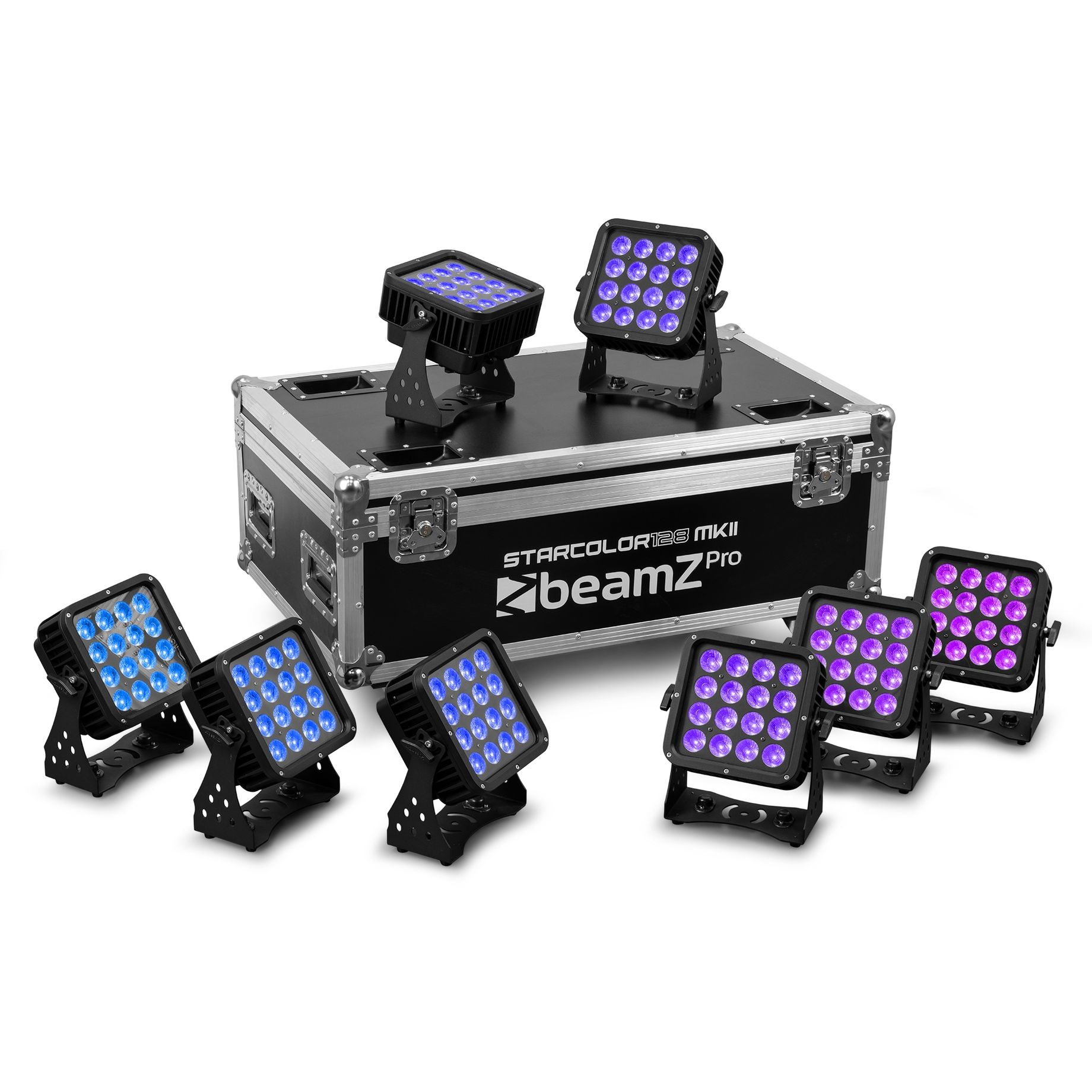 FL128 Flightcase for 8pcs Starcolor128 Wash Lights