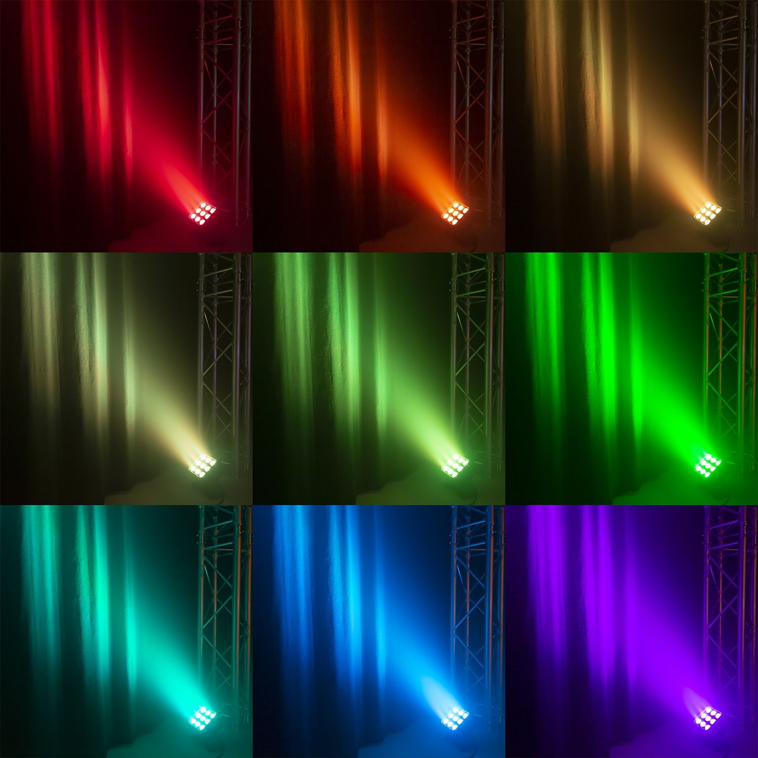 StarColor72 Flood Light 9x 8W RGBW Outdoor