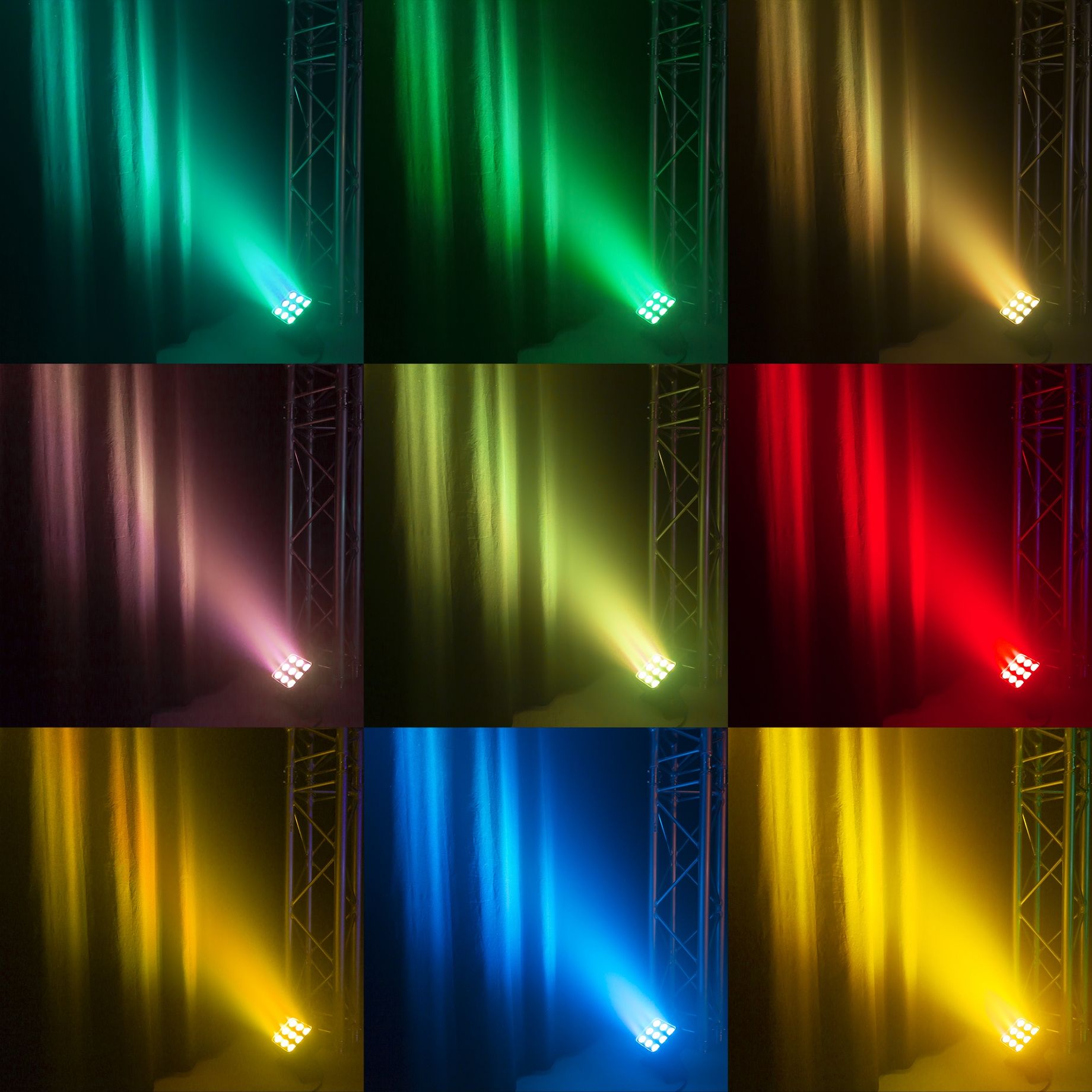 StarColor75 Flood Light 9x 8W RGBA Outdoor