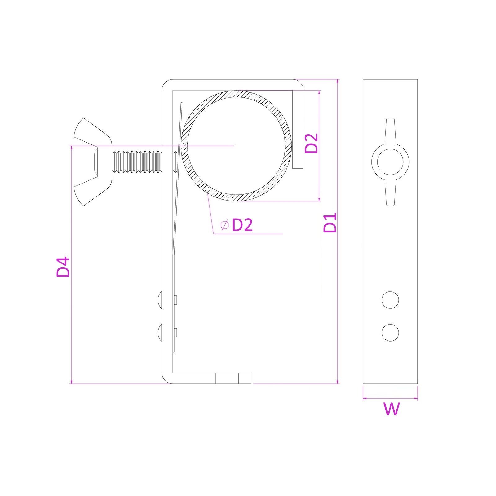 BCQ50B-50 G-Clamp Quick Lock Black 50kg
