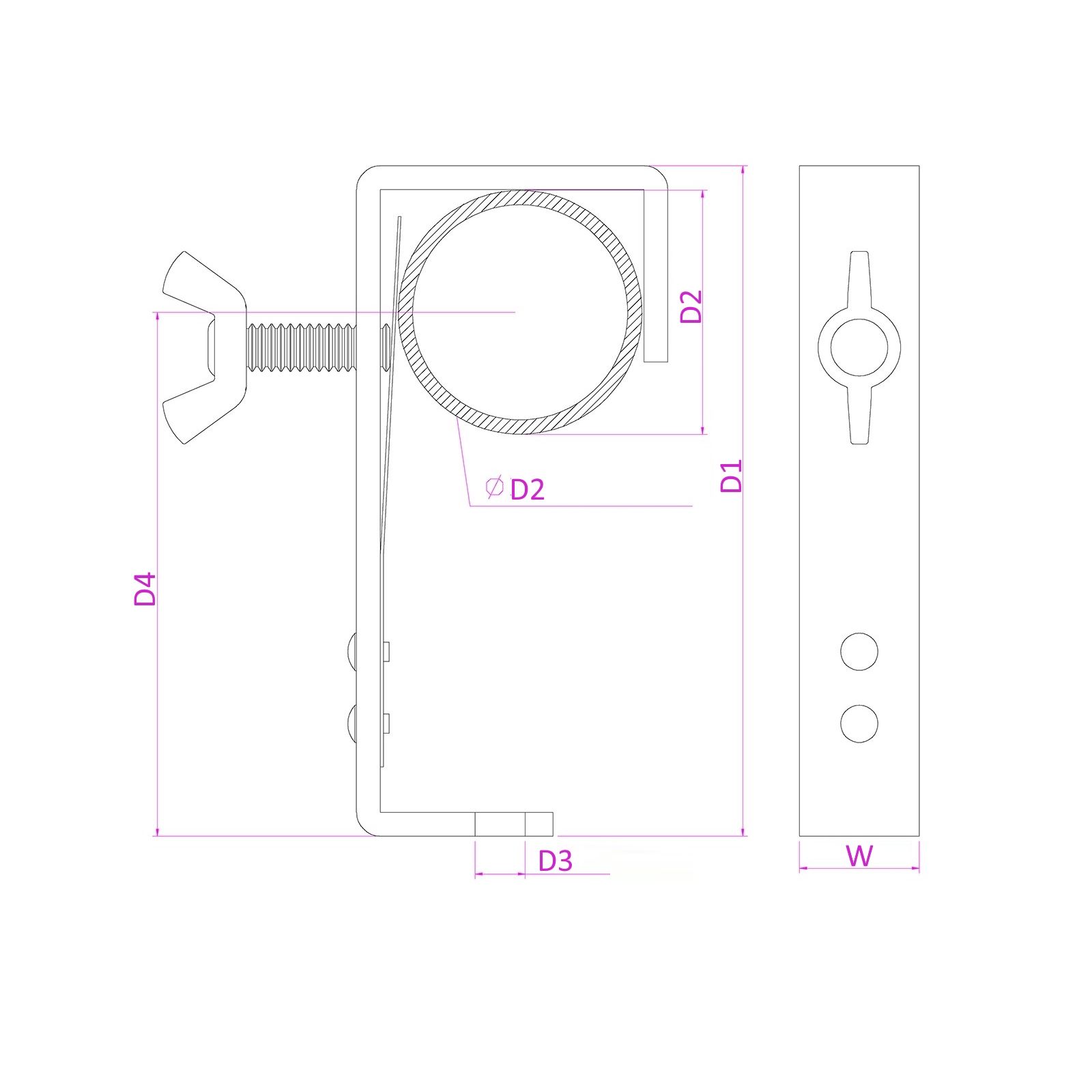 BC50B-50 G-Clamp Black 50kg