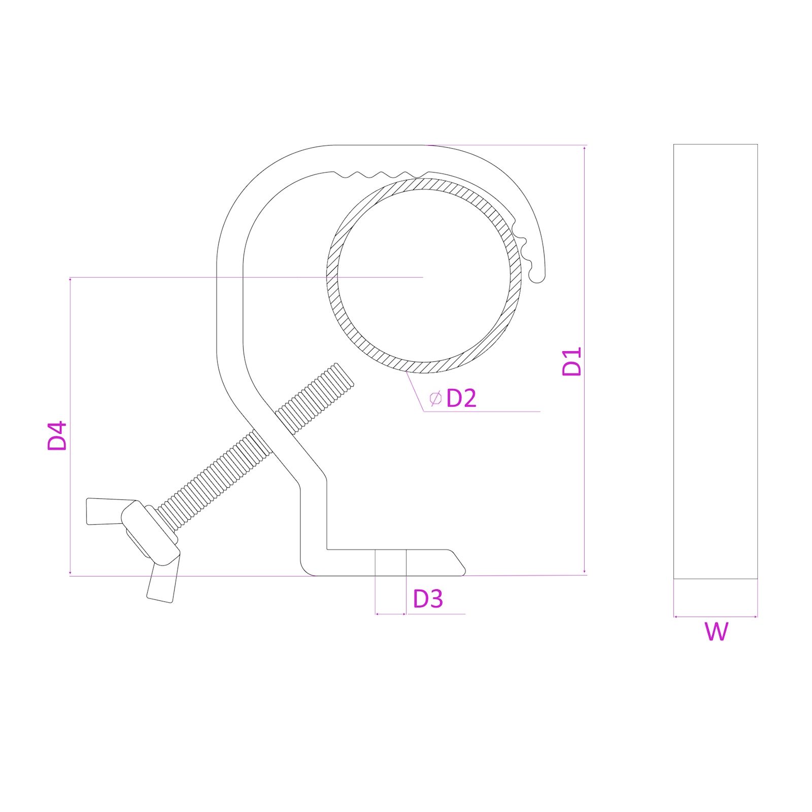 CC63B G-Clamp Black