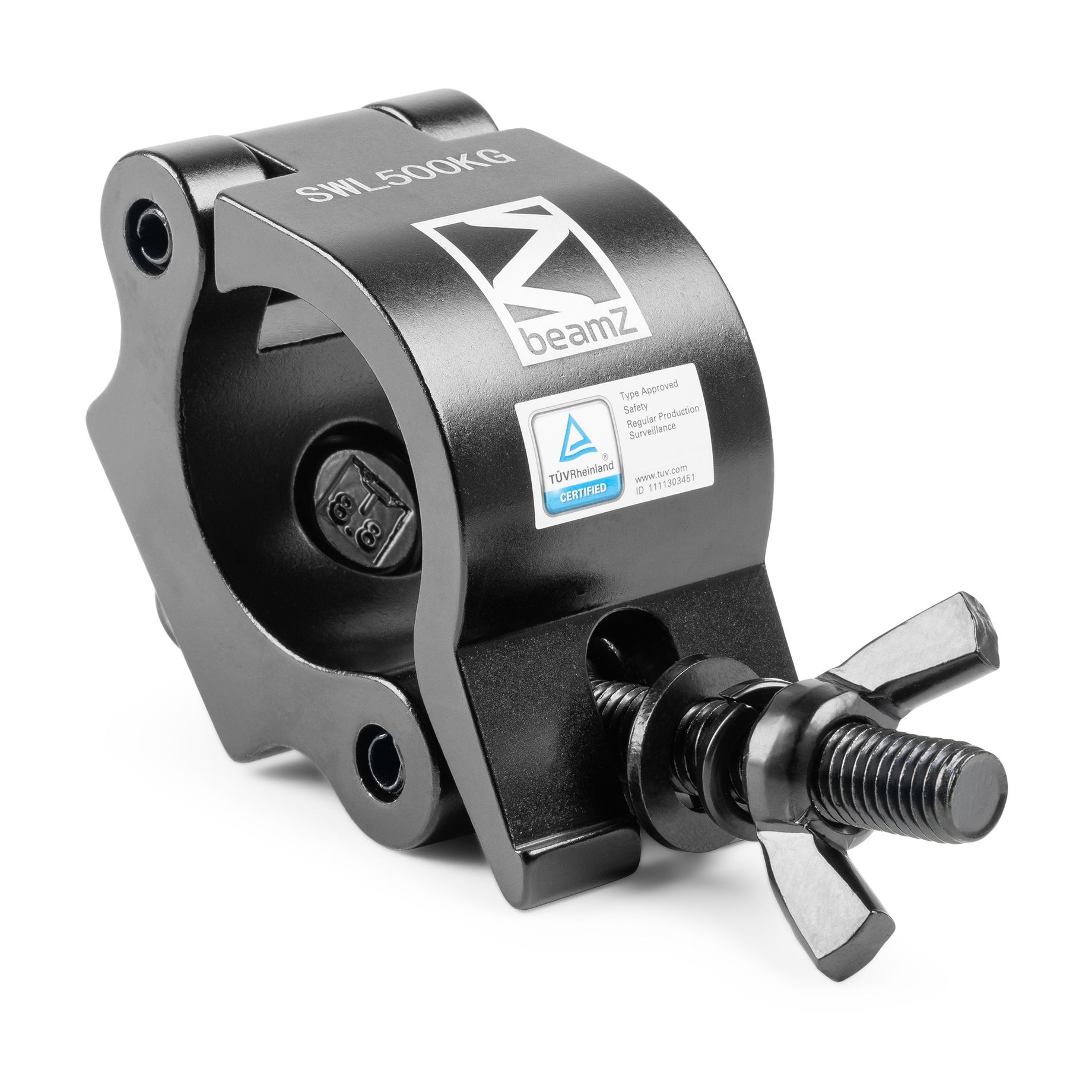 BC50B-500 Half Coupler Slimline 500kg Black