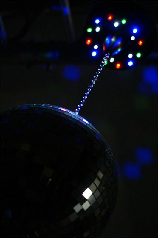 MBW18LED Battery Disco Ball Motor with 18 LEDs