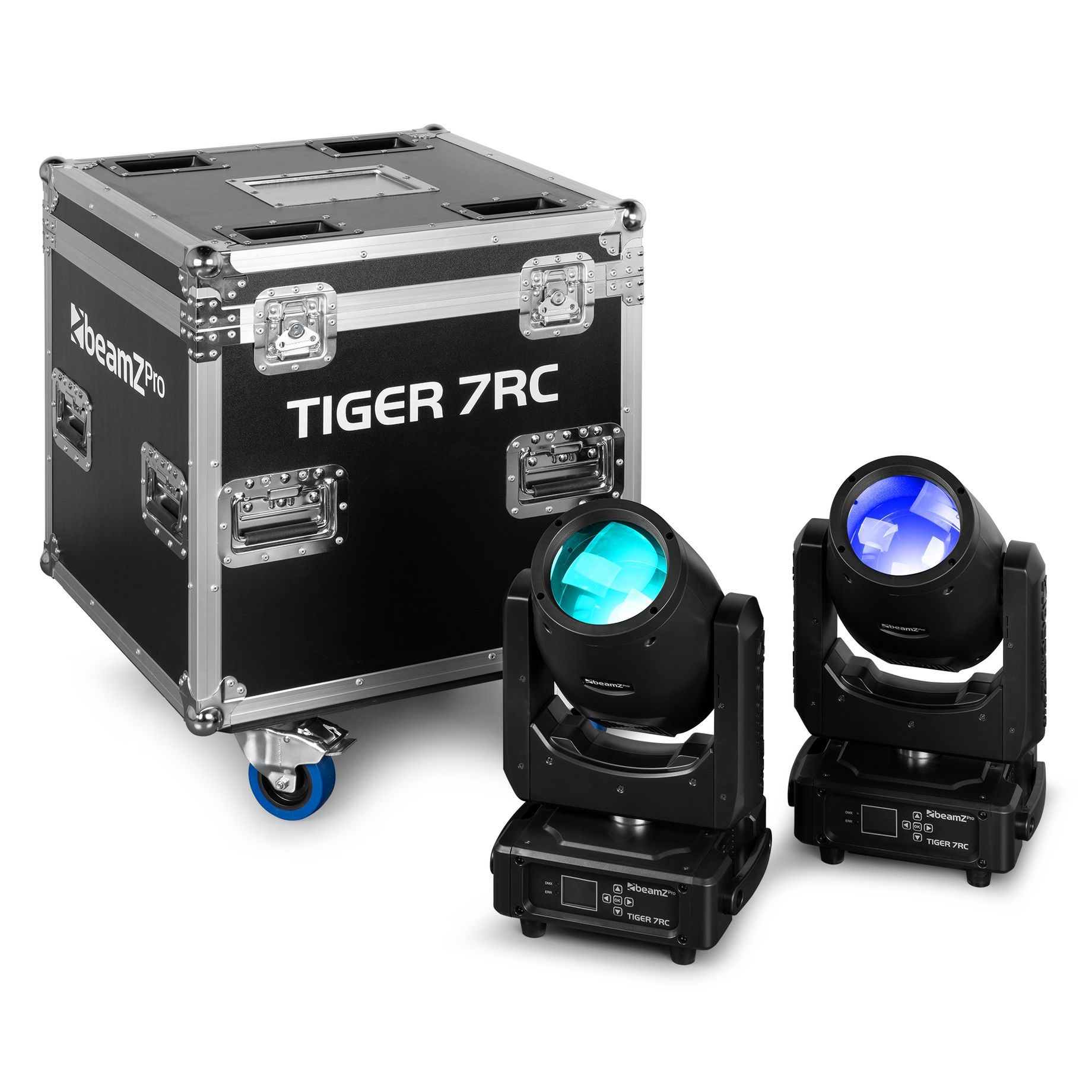 Tiger 7RC 230W Beam Moving Head 2pcs in Flightcase