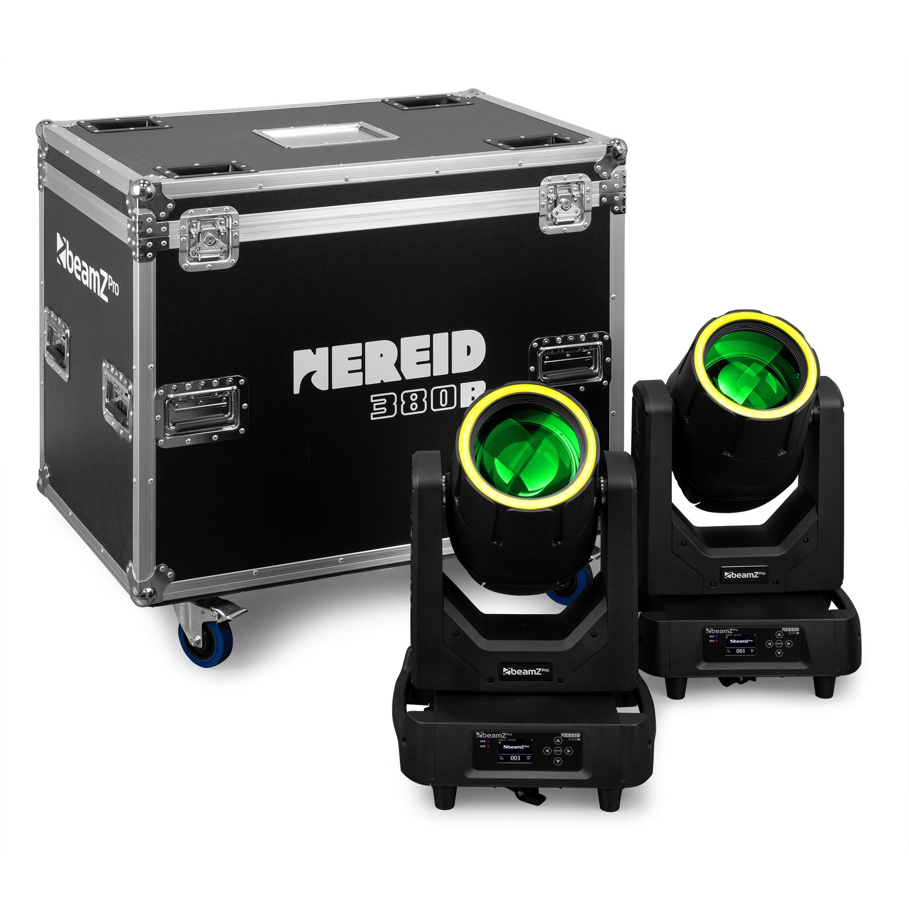 Nereid380B Outdoor Moving Head Beam 2pcs in Flightcase