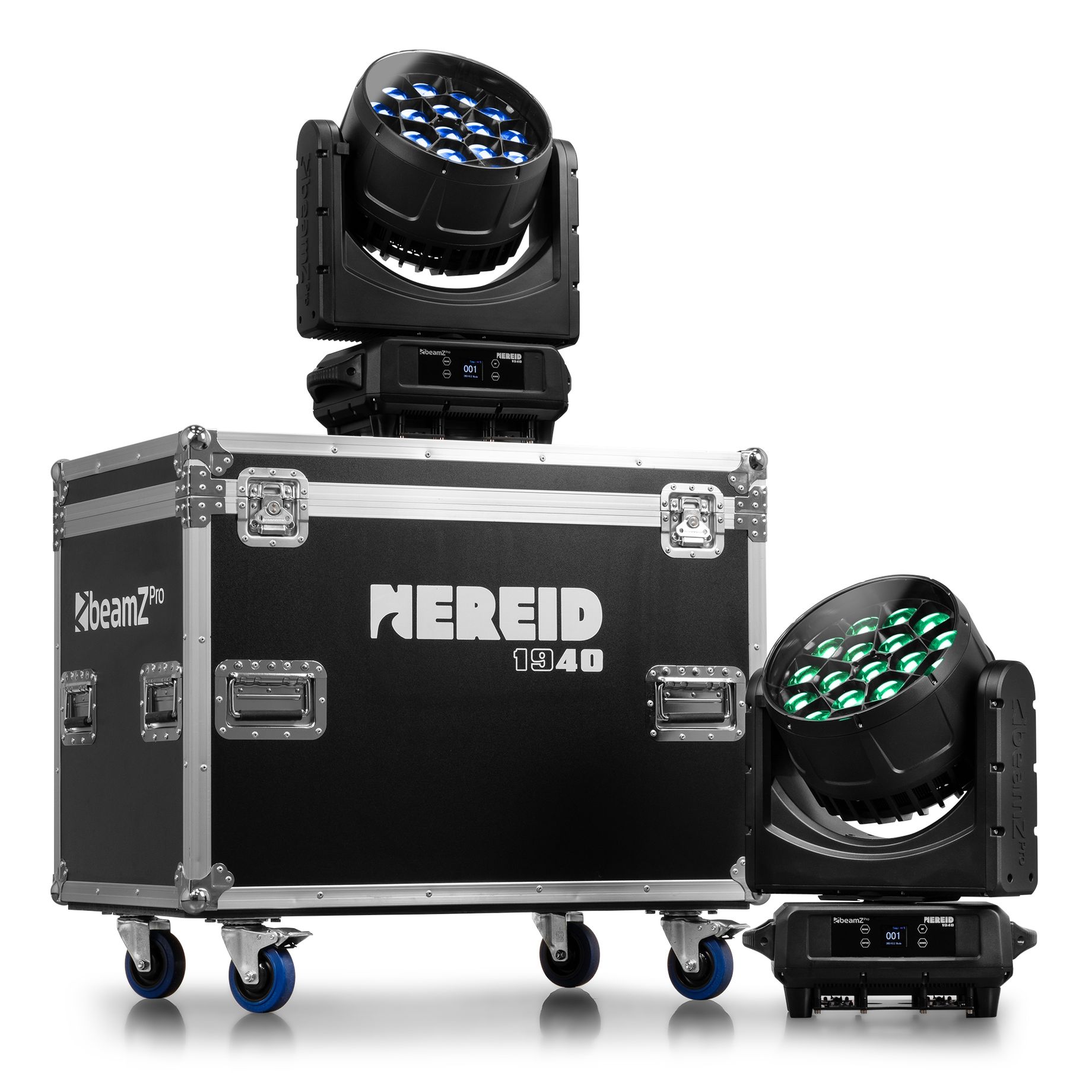 Nereid1940 Outdoor LED Bee Eye Moving Head with Zoom 2pcs in Flightcase