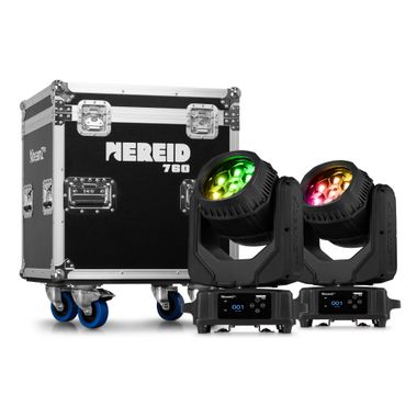 Nereid740 Outdoor LED Bee Eye Moving Head with Zoom 2pcs in Flightcase