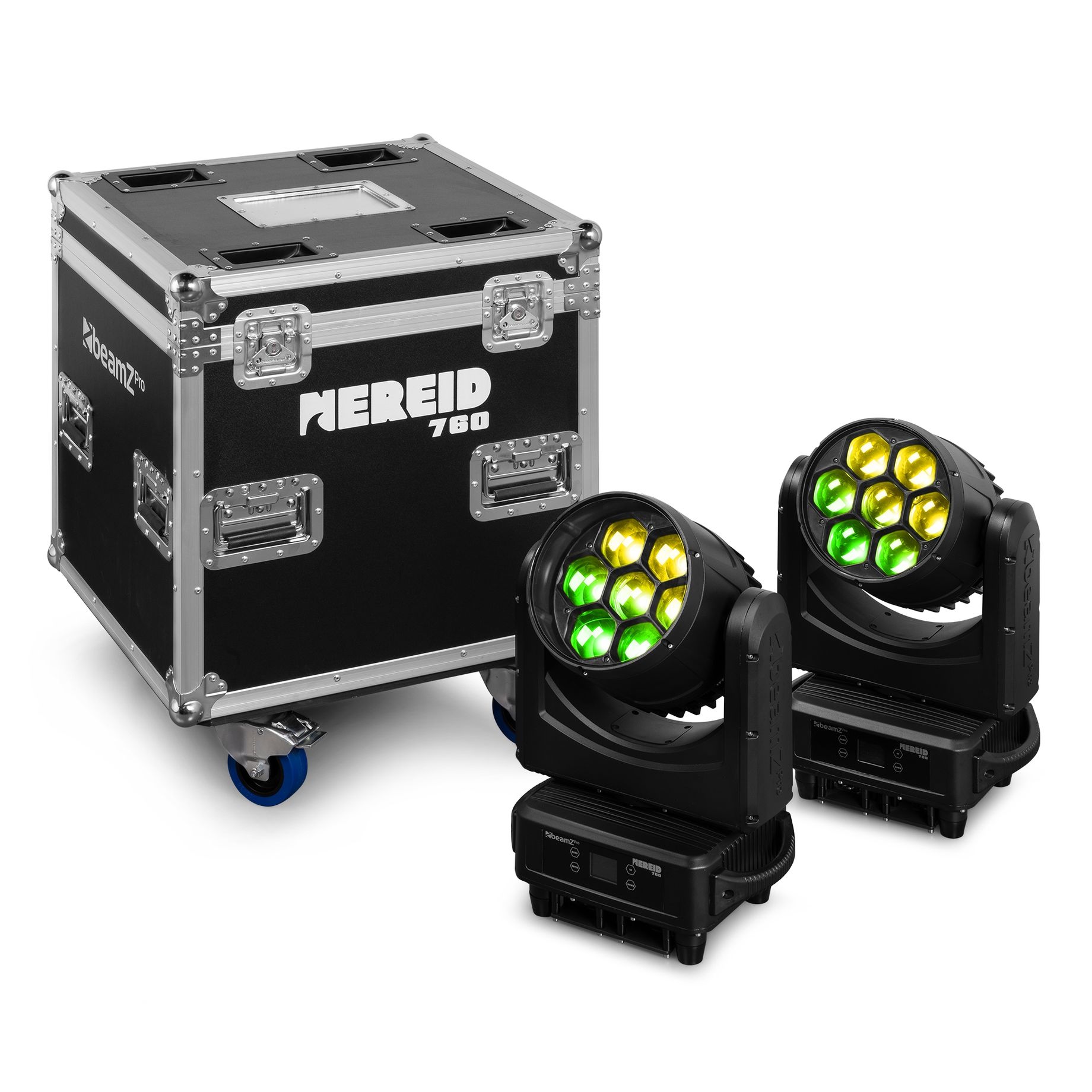 Nereid760 Outdoor LED Bee Eye Moving Head with Zoom 2pcs in Flightcase