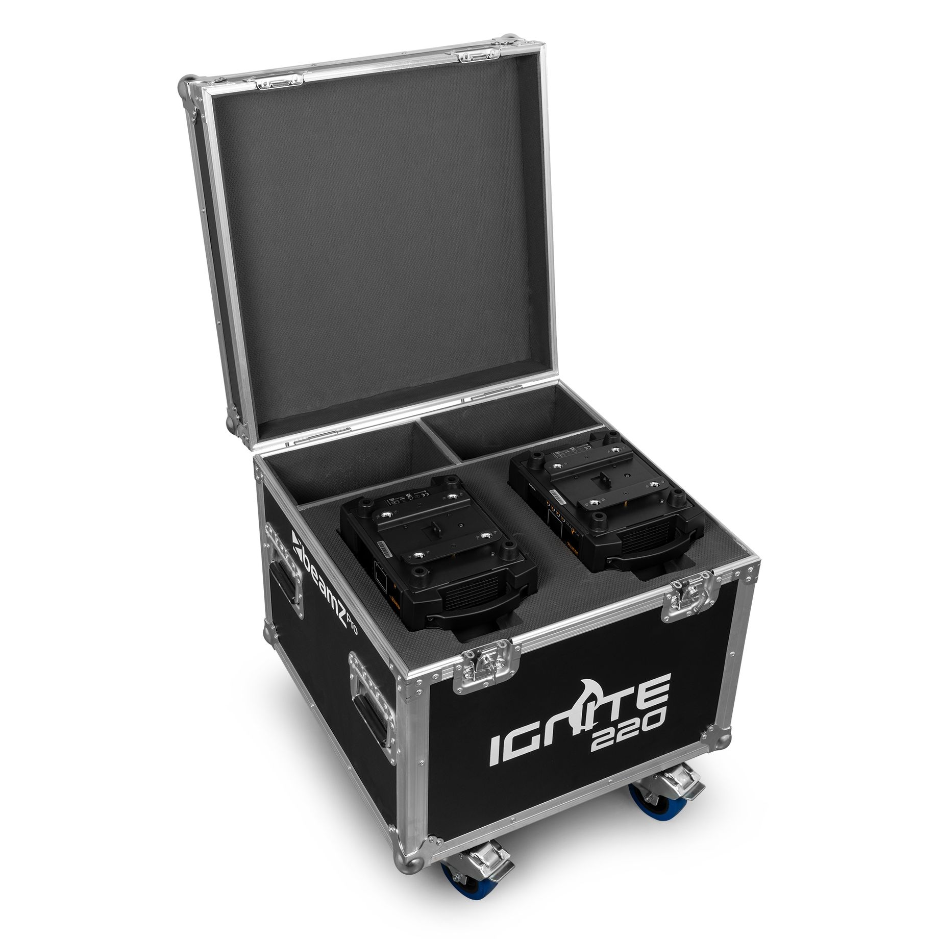 IGNITE220 LED Spot Moving Head 2pcs in Flightcase