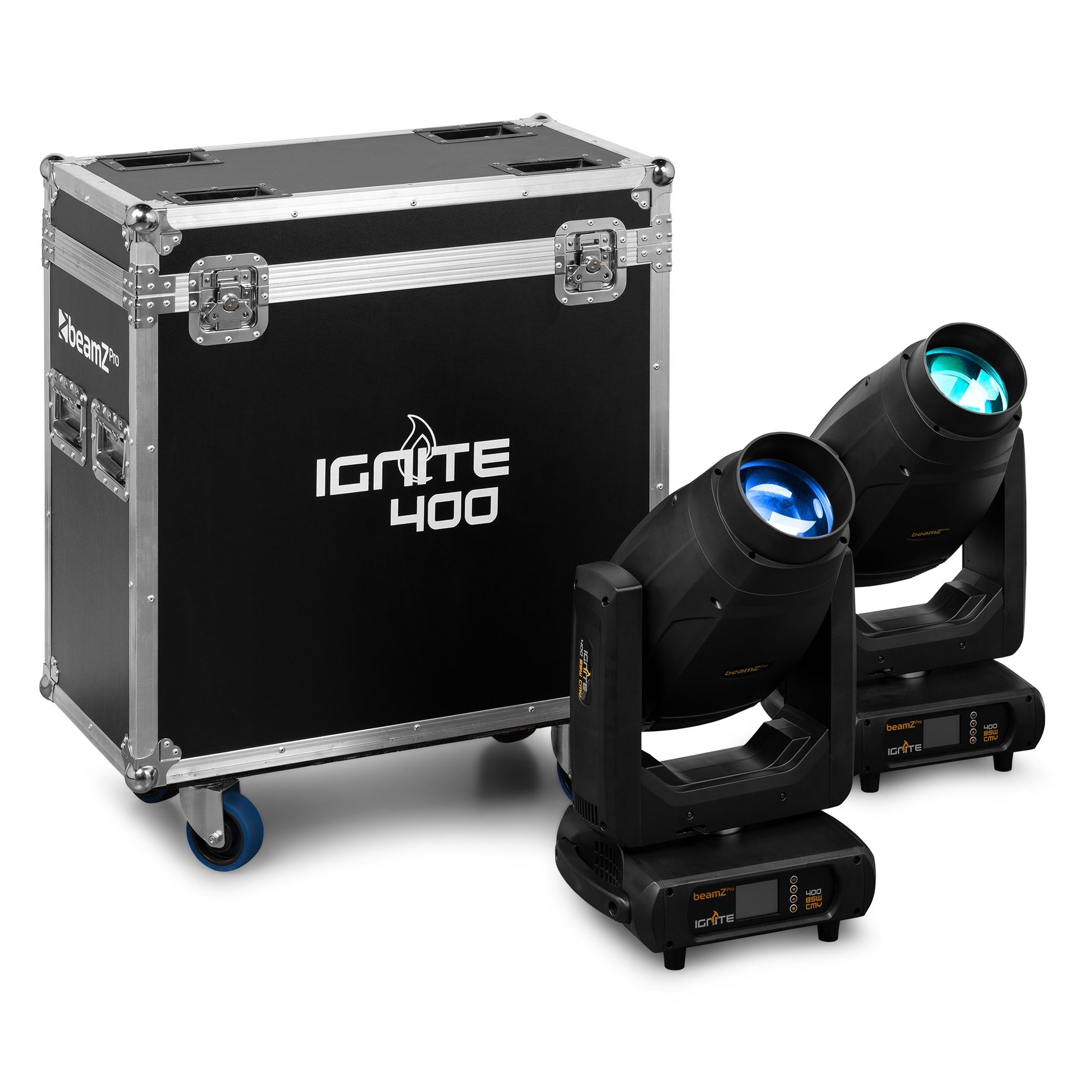 IGNITE400 LED BSW Moving Head with CMY 2pcs in Flightcase