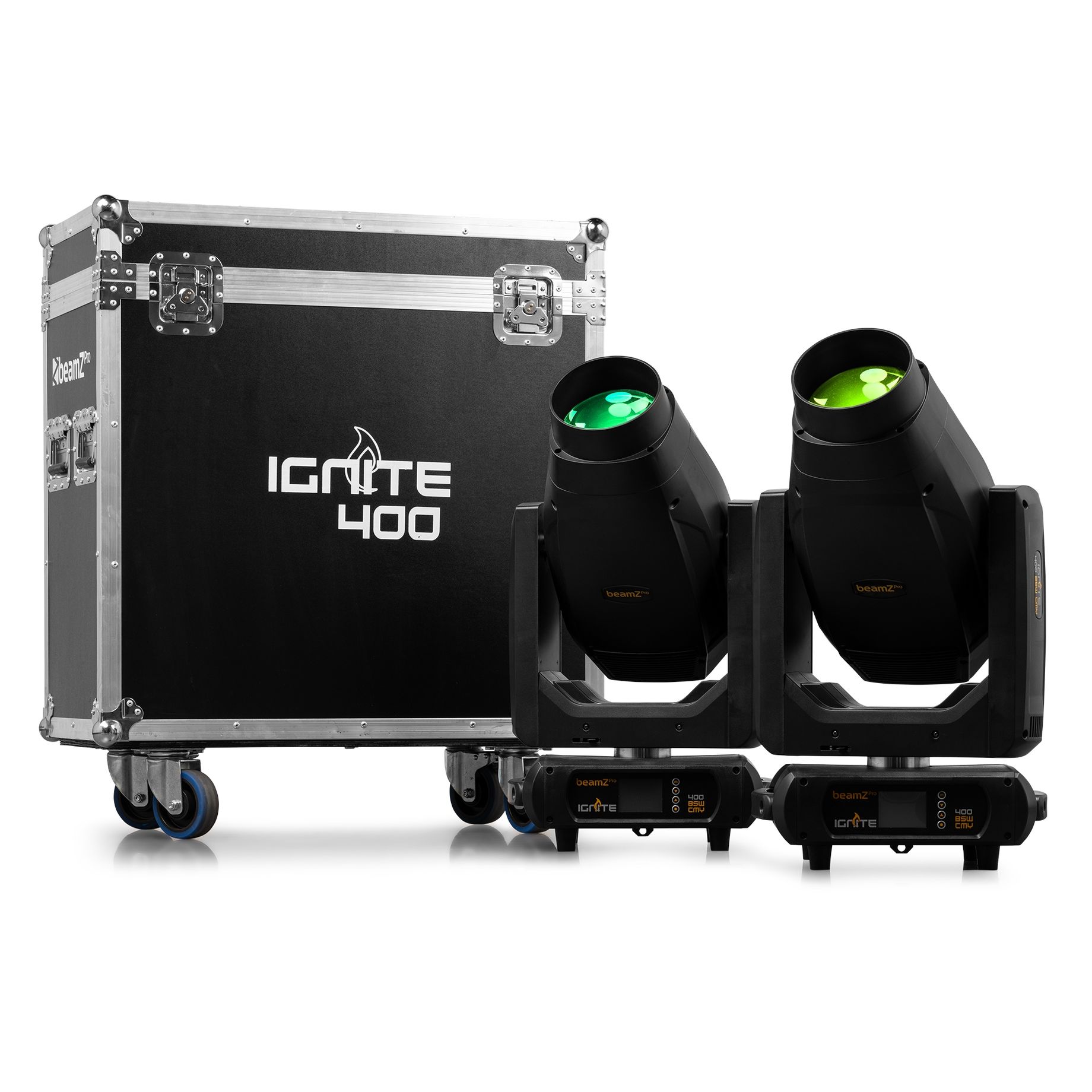 IGNITE400 LED BSW Moving Head with CMY 2pcs in Flightcase