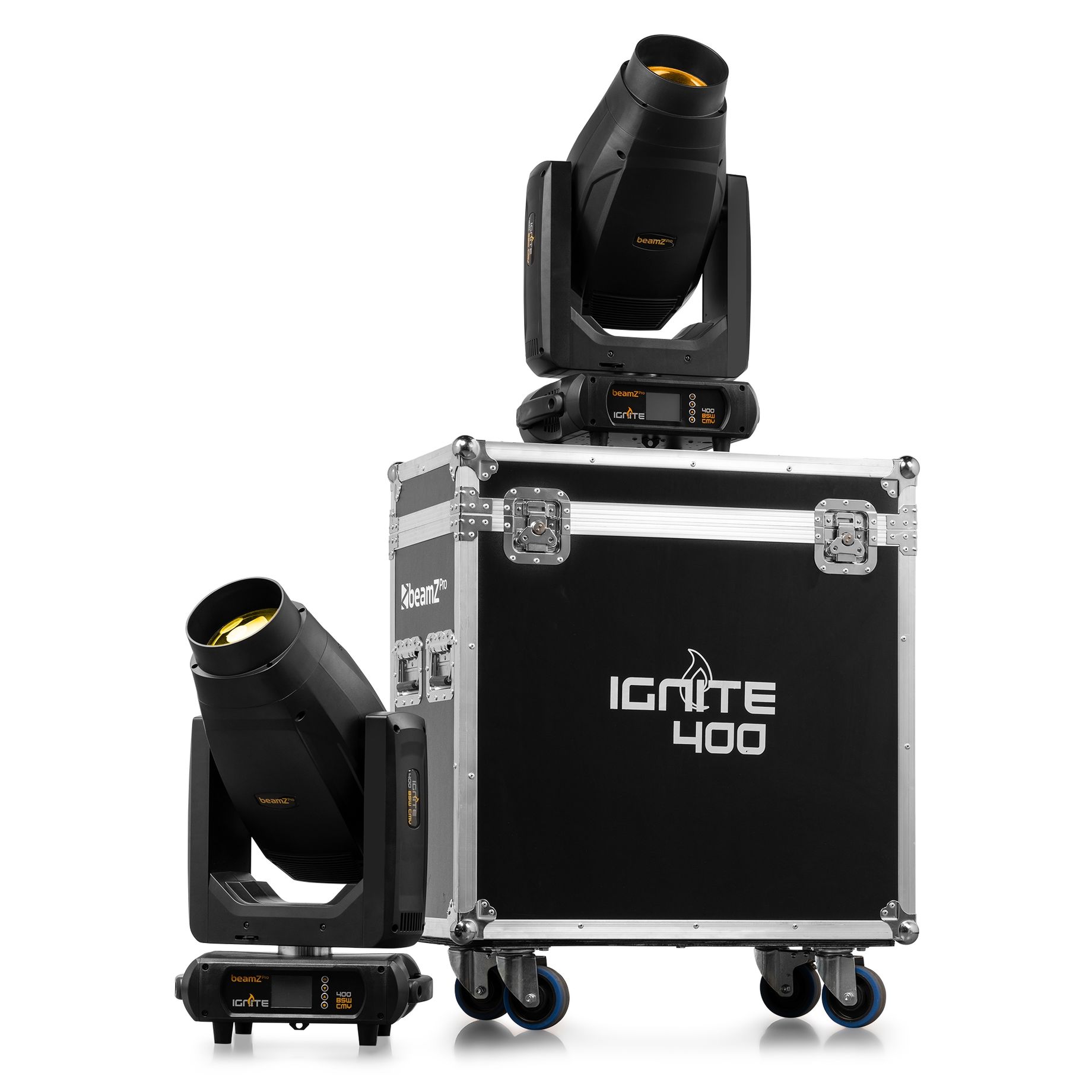 IGNITE400 LED BSW Moving Head with CMY 2pcs in Flightcase