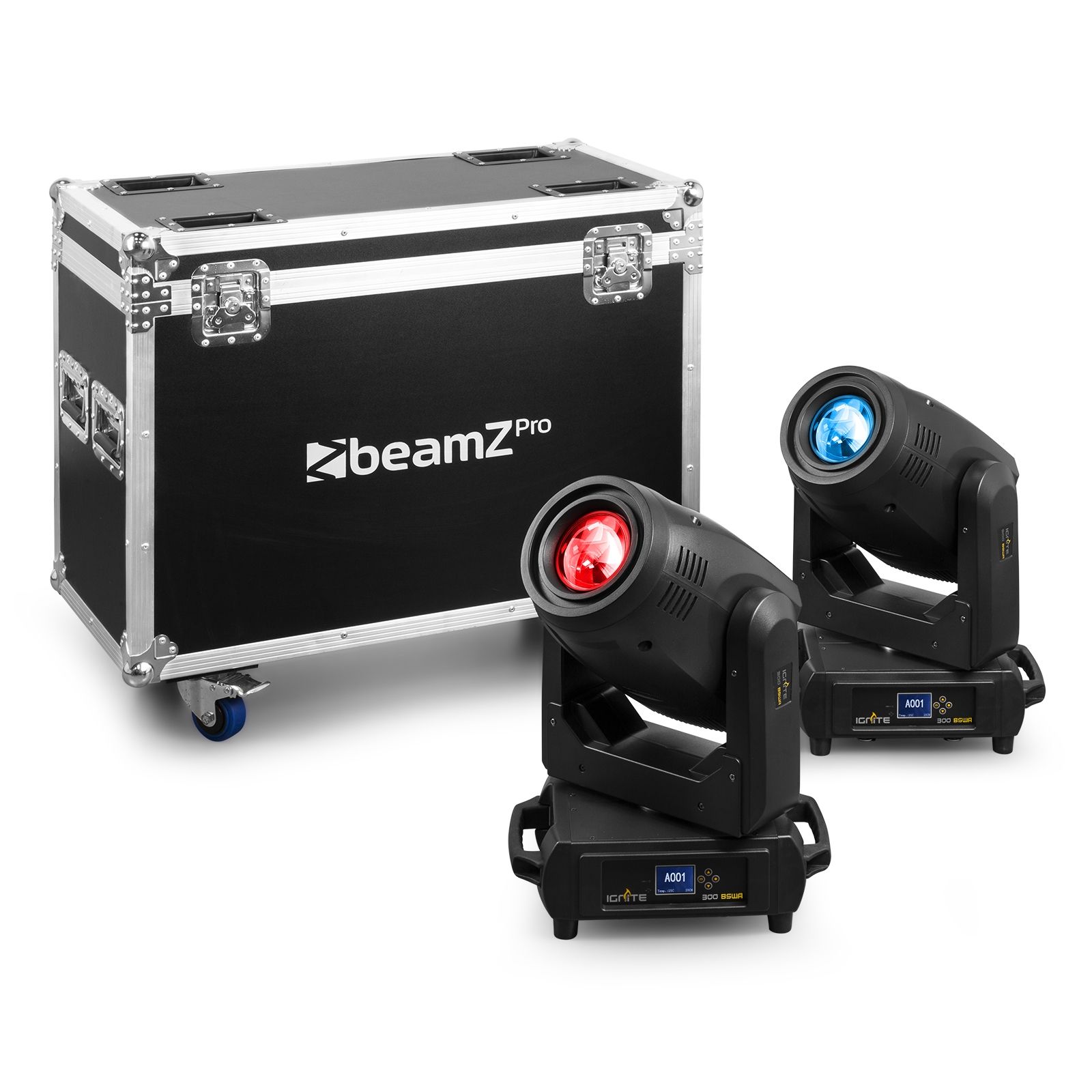 IGNITE300A LED BSW Moving Head with Animation 2pcs in Flightcase