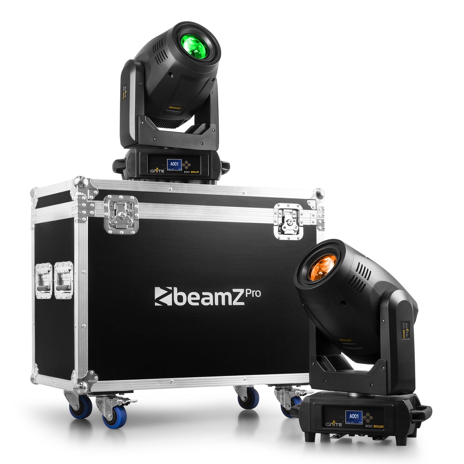 IGNITE300A LED BSW Moving Head with Animation 2pcs in Flightcase