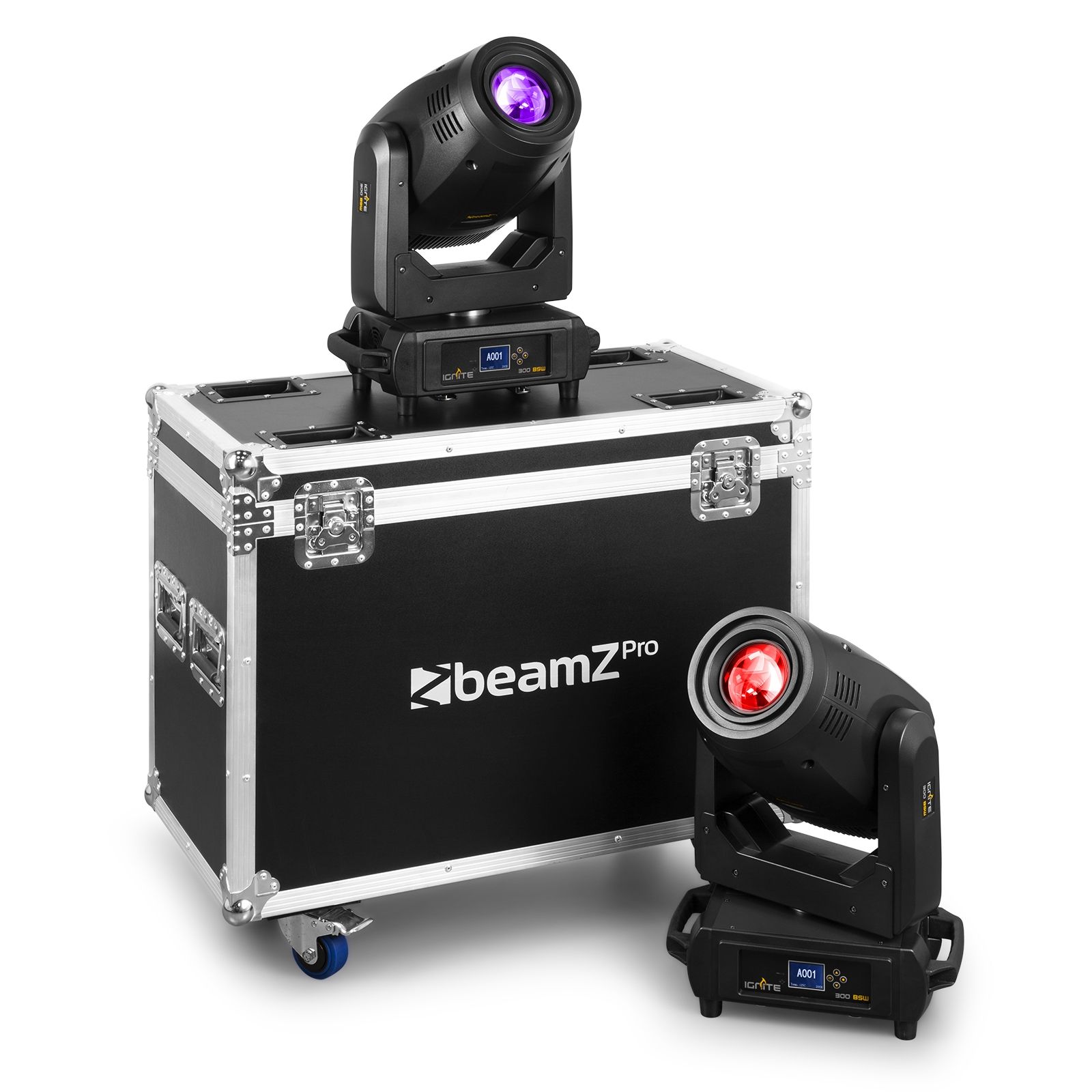 IGNITE300 LED BSW Moving Head 2pcs in Flightcase
