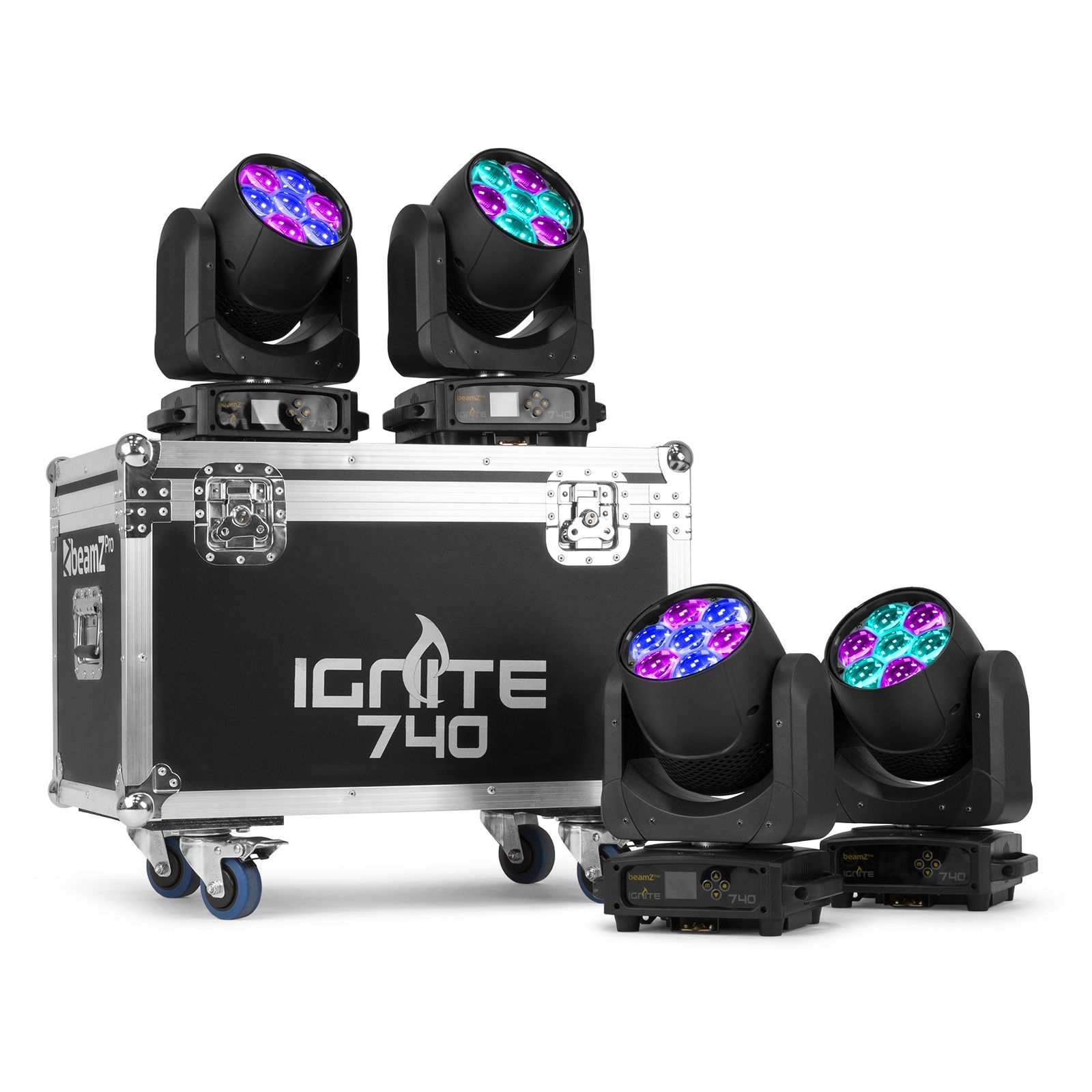 FC740I4 Flightcase for 4x IGNITE740