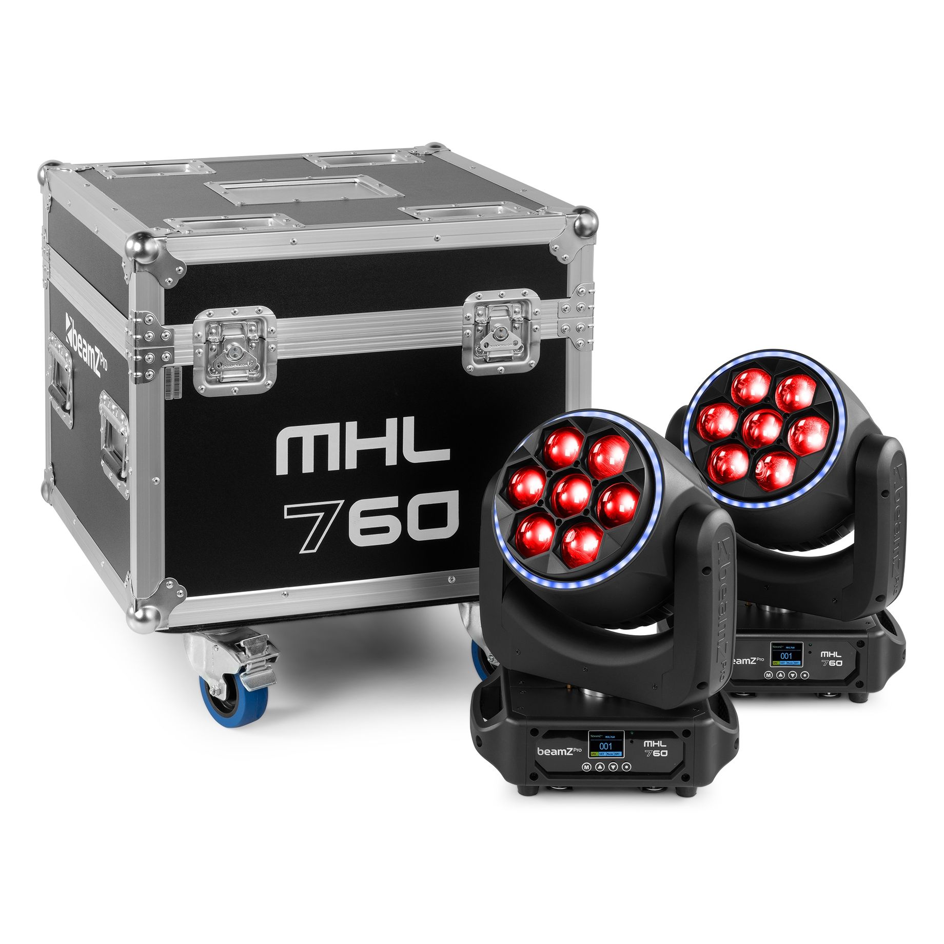 MHL760 LED Bee Eye Moving Head with Zoom 2pcs in Flightcase
