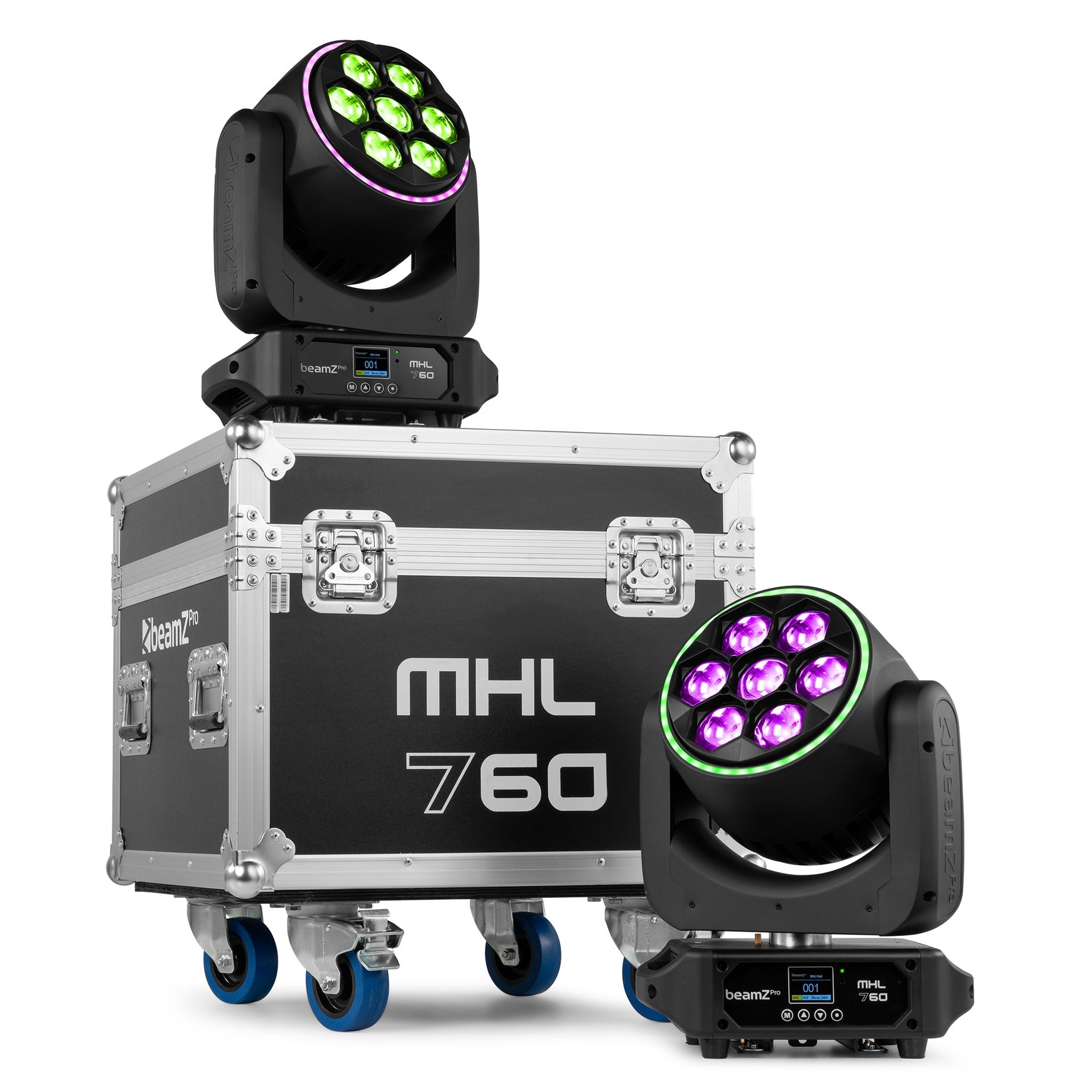 MHL760 LED Bee Eye Moving Head with Zoom 2pcs in Flightcase