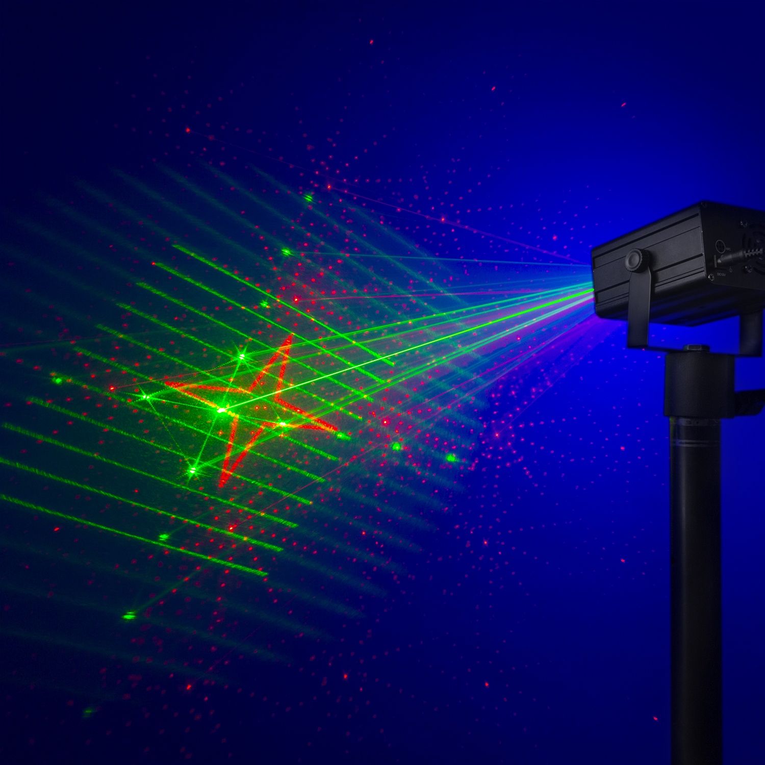 Dahib Double RG Gobo Laser System with Blue LED