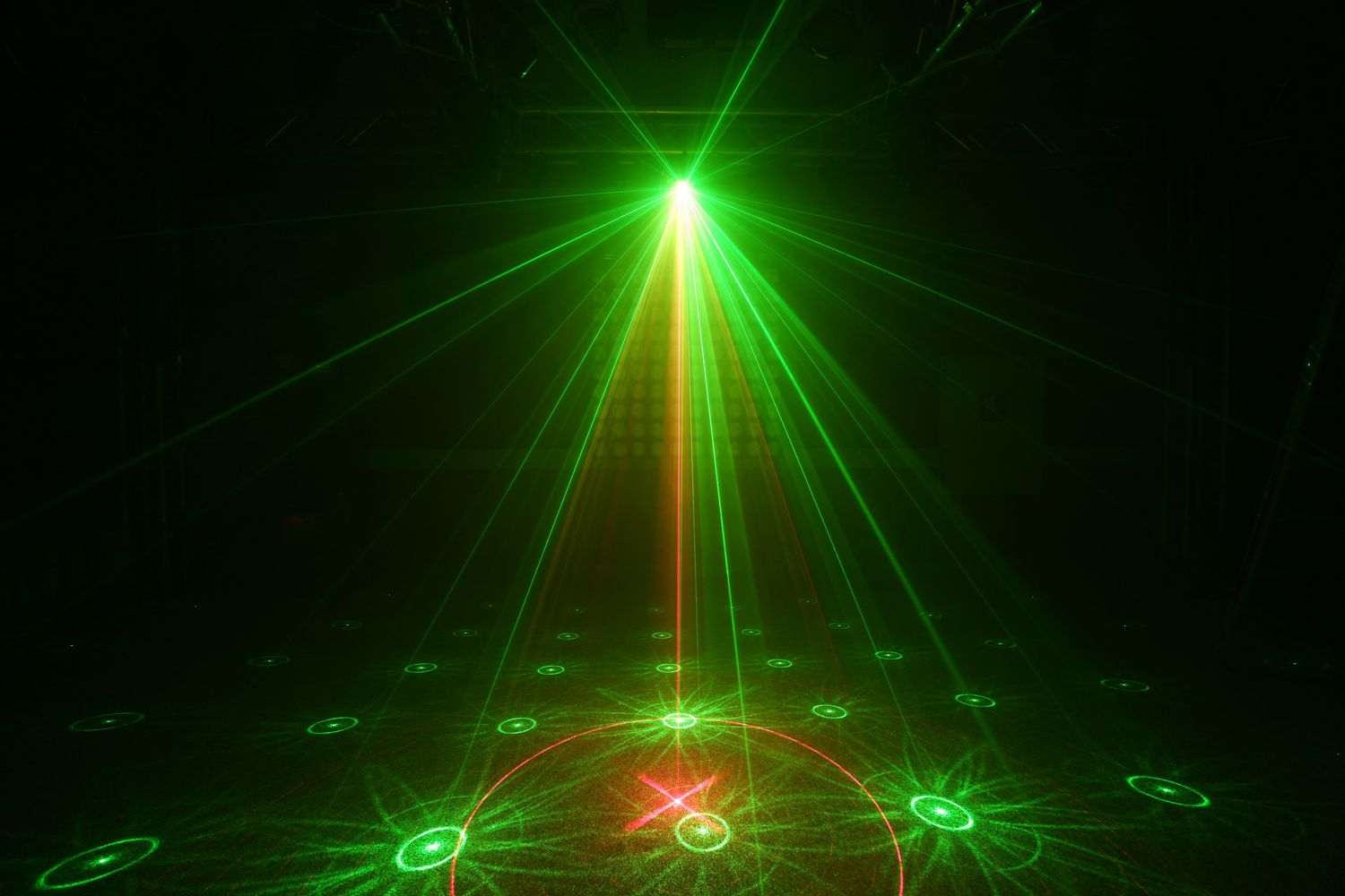 Surtur II Double Laser RG Gobo DMX IRC 3W Blue LED