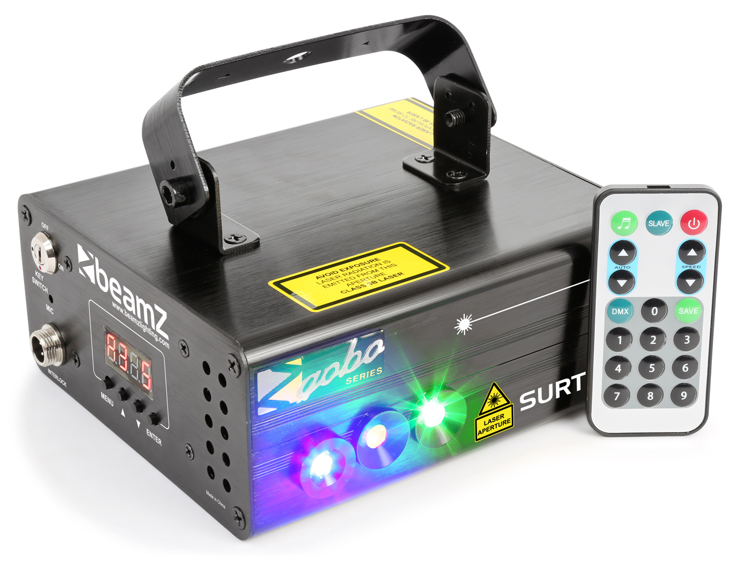 Surtur II Double Laser RG Gobo DMX IRC 3W Blue LED