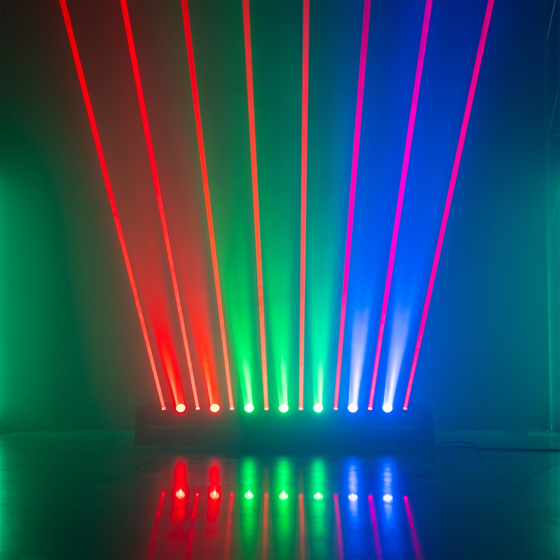 Hyaden Moving Bar with 7 LED and 8 Laser beams