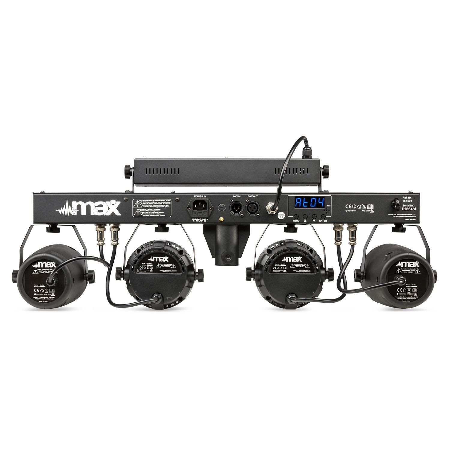 PartyBar10 Set 2x Jelly Moon, 2xPAR and UV/Strobe