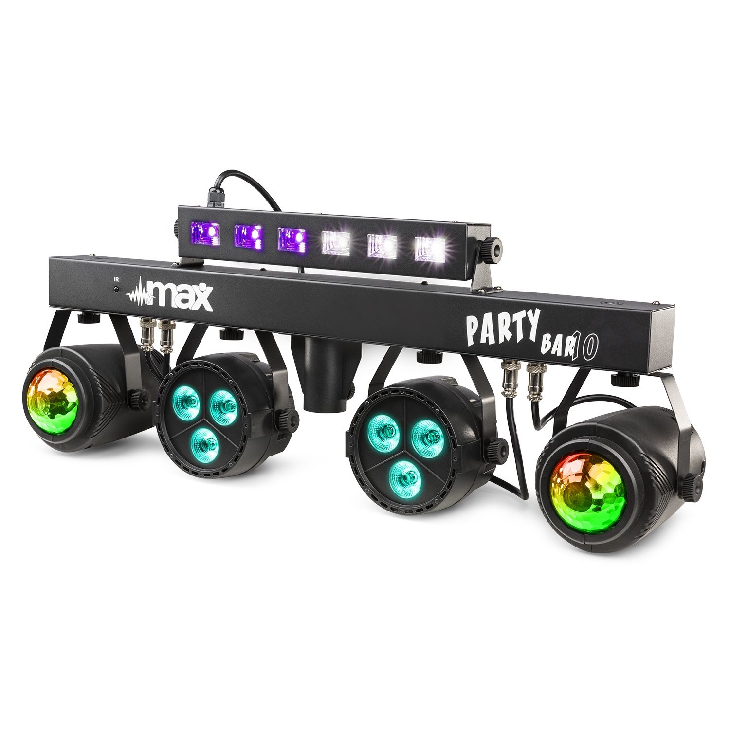 PartyBar10 Set 2x Jelly Moon, 2xPAR and UV/Strobe