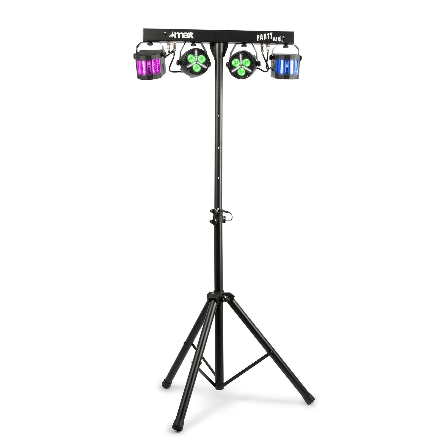 Partybar12 Set 2x PAR and 2 x Derby