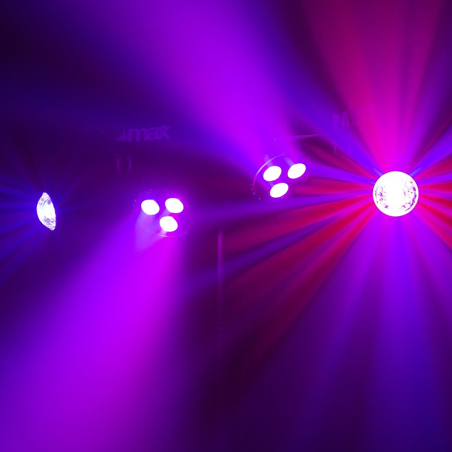 PartyBar1 with 2x LED Par and 2x Jellymoon RGBW