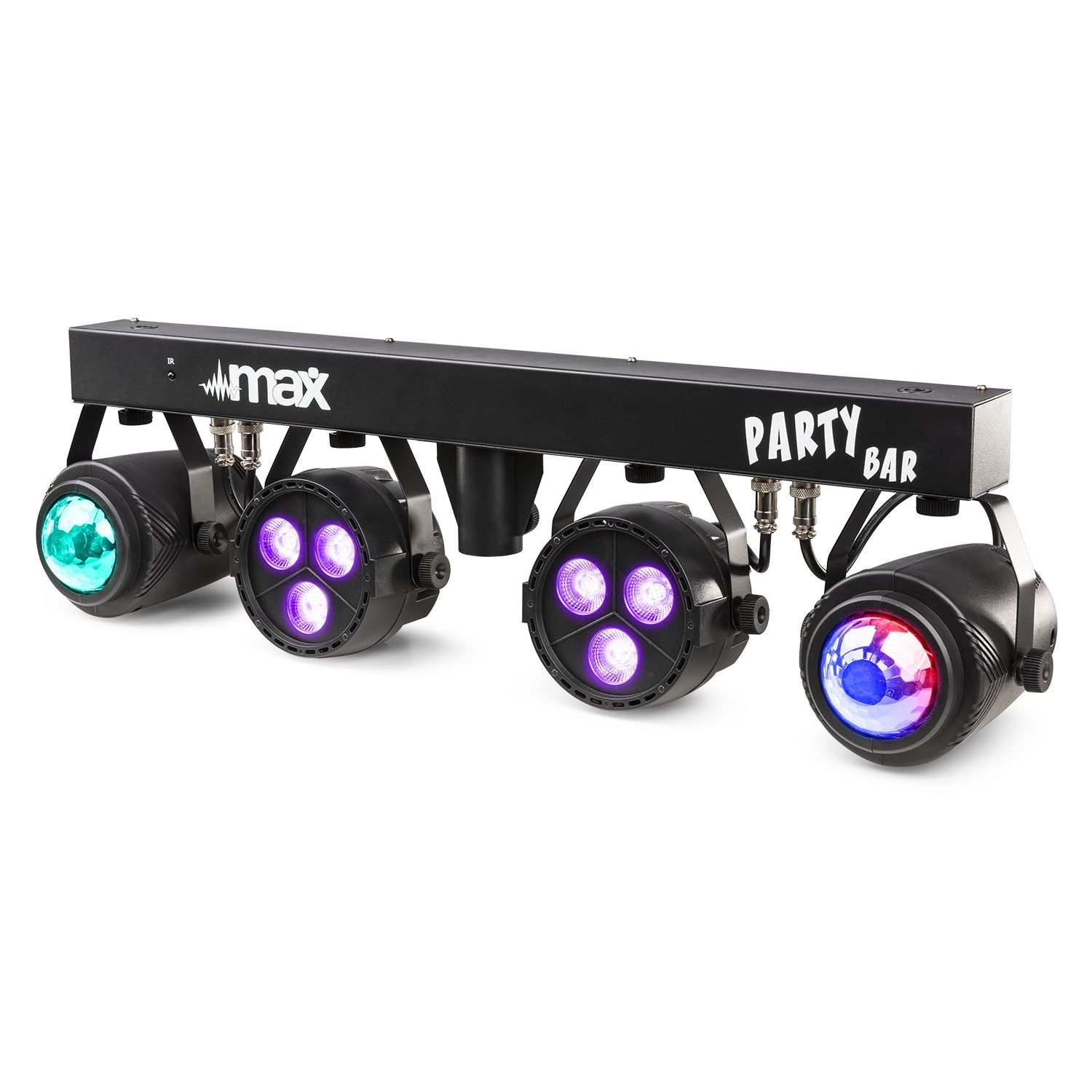 PartyBar1 with 2x LED Par and 2x Jellymoon RGBW
